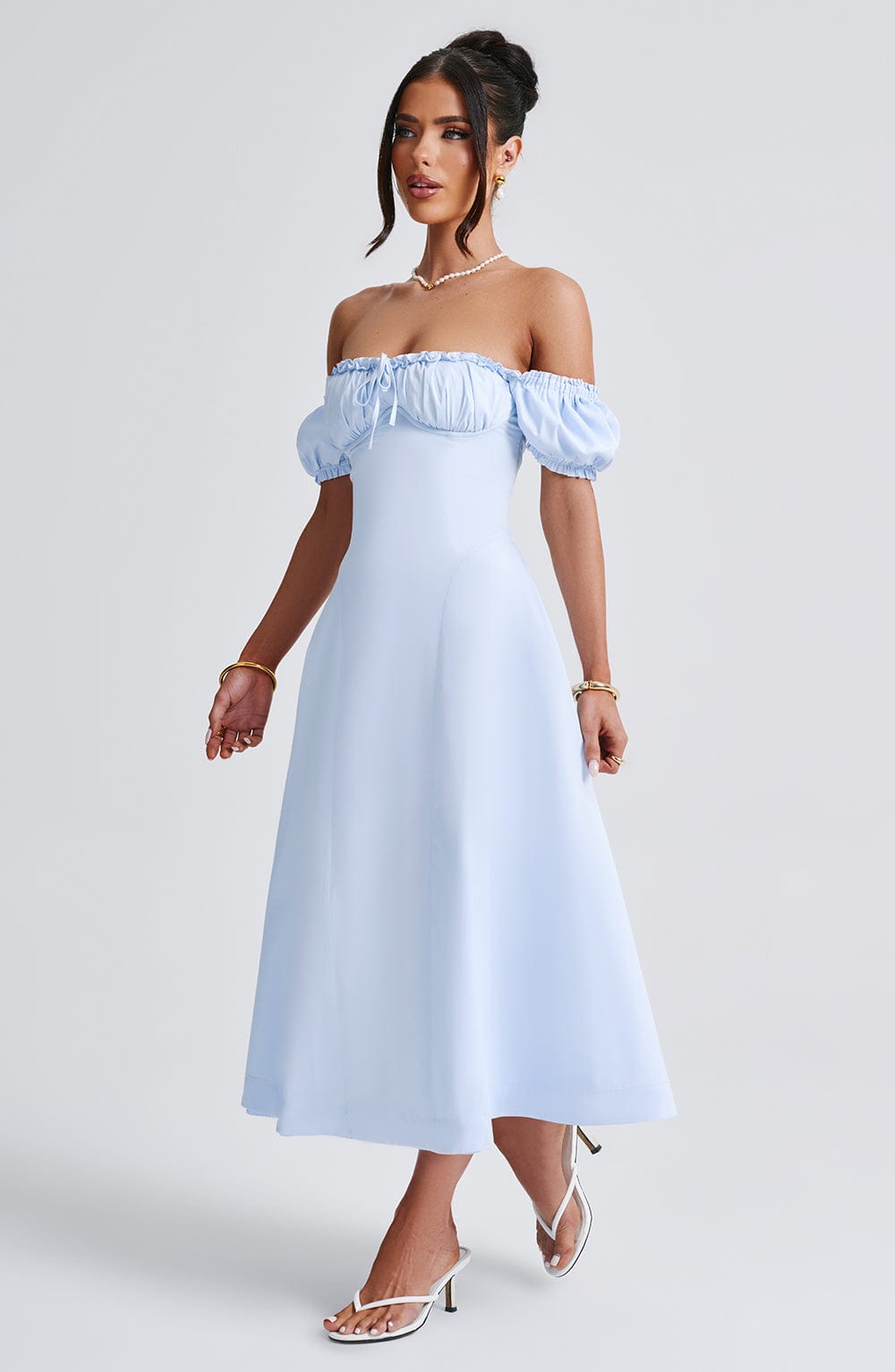 minilena Elora Midi Dress Blue