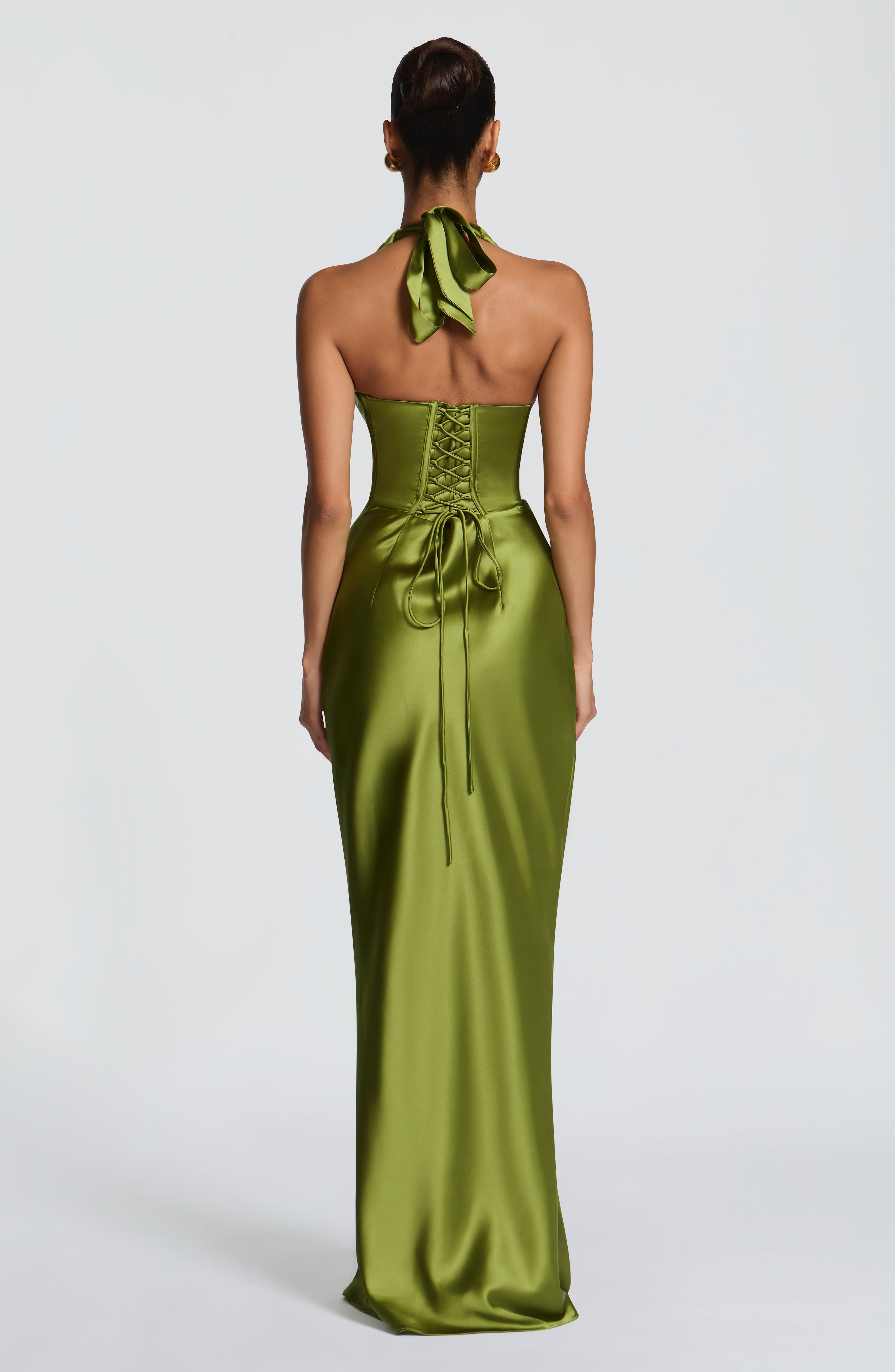 minilena Elowen Maxi Dress Olive