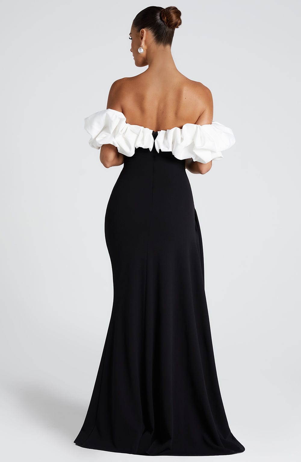 minilena Elsie Maxi Dress Black/White