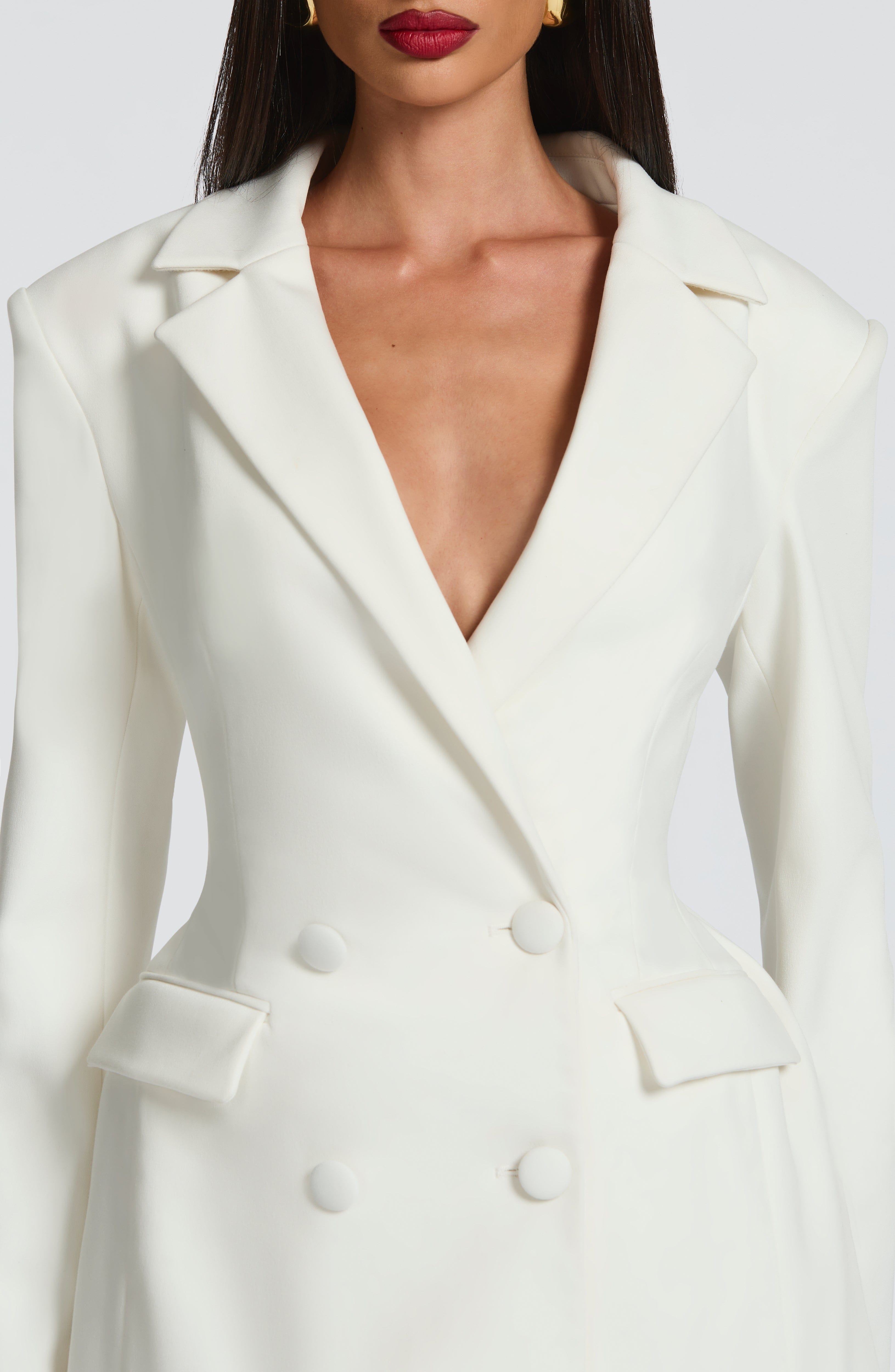 minilena Elvira Mini Dress Ivory