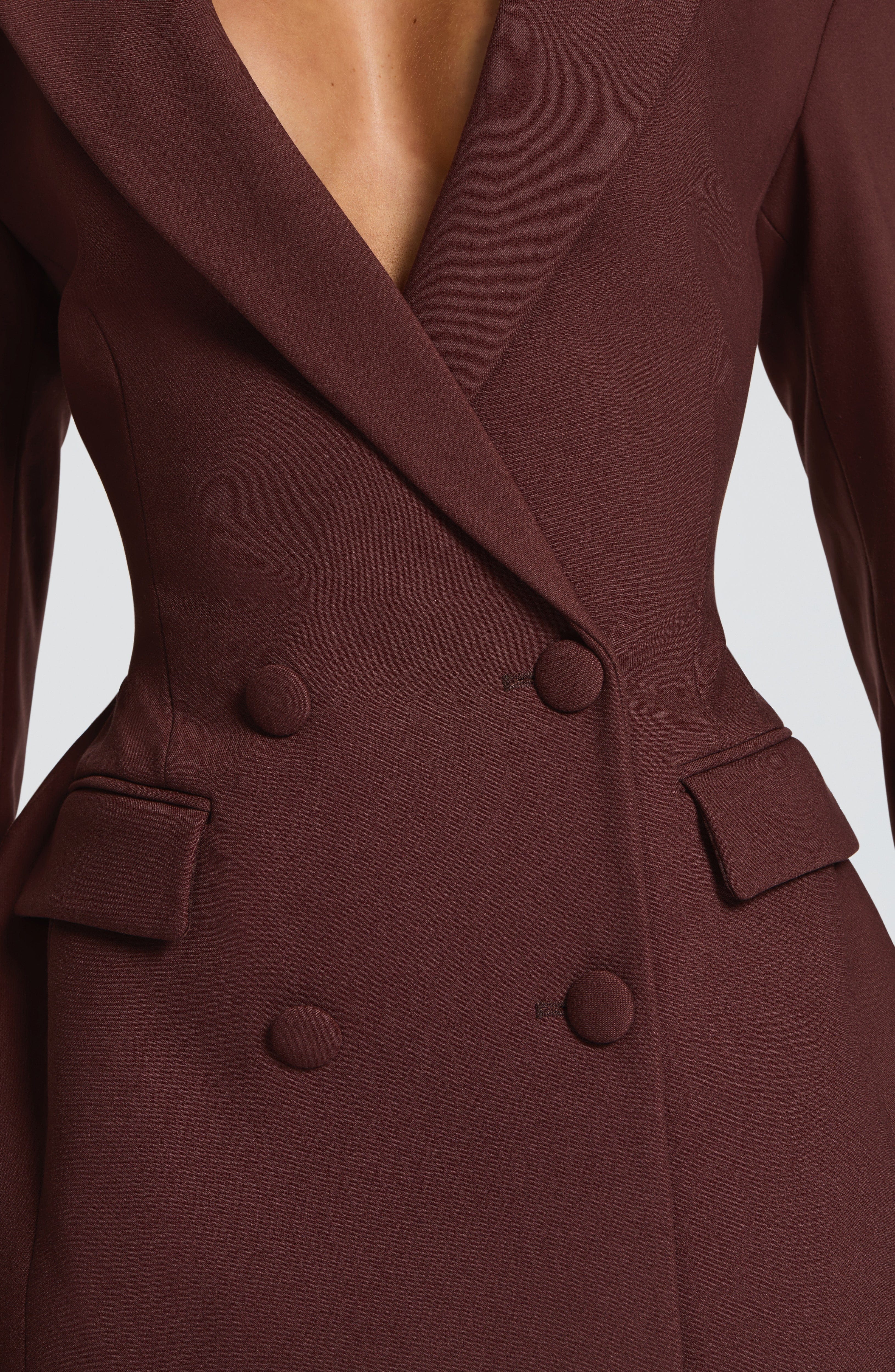 minilena Elvira Mini Dress Plum Brown