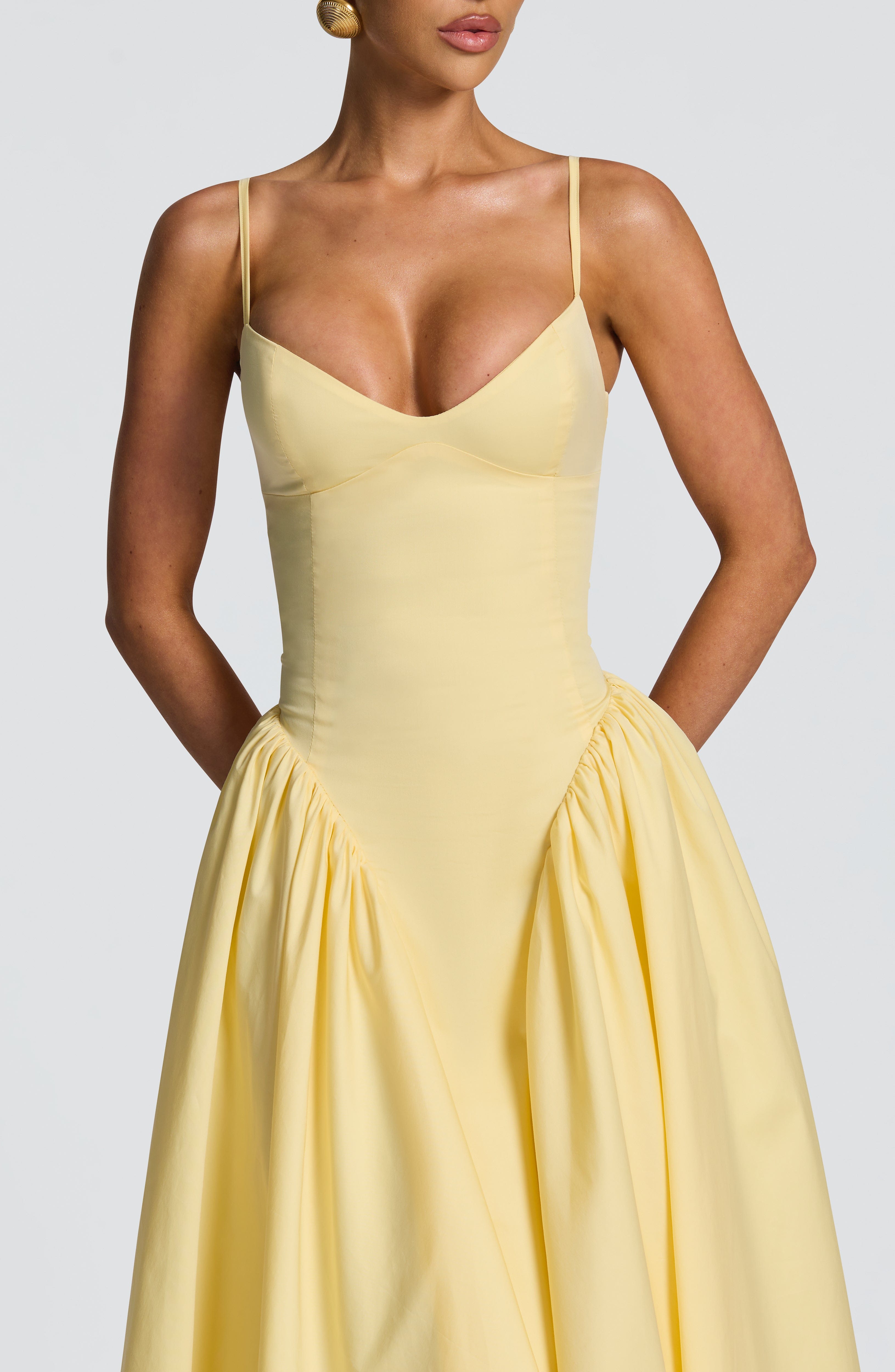 minilena Emerson Midi Dress Lemon