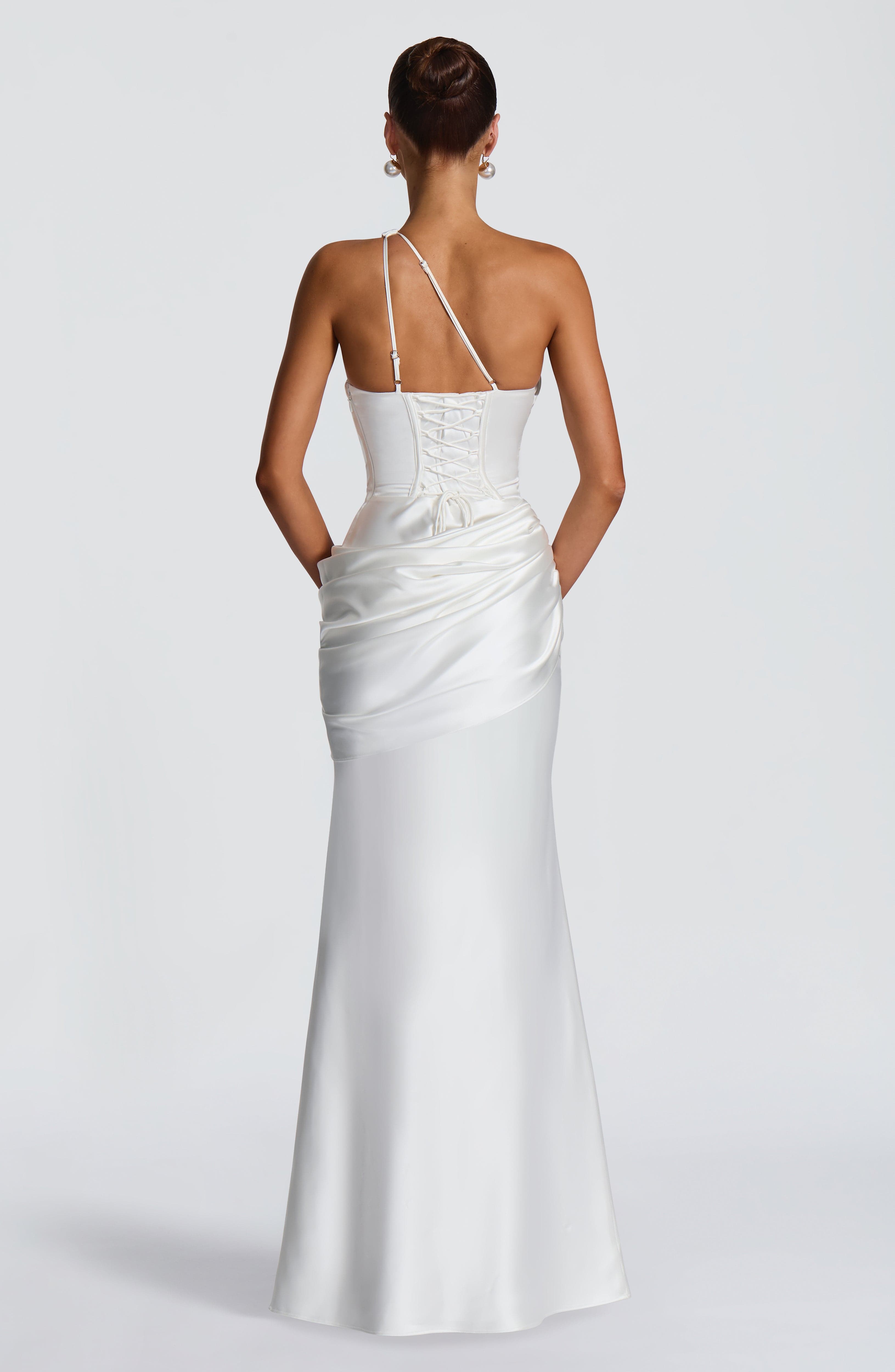 minilena Emina Maxi Dress Ivory