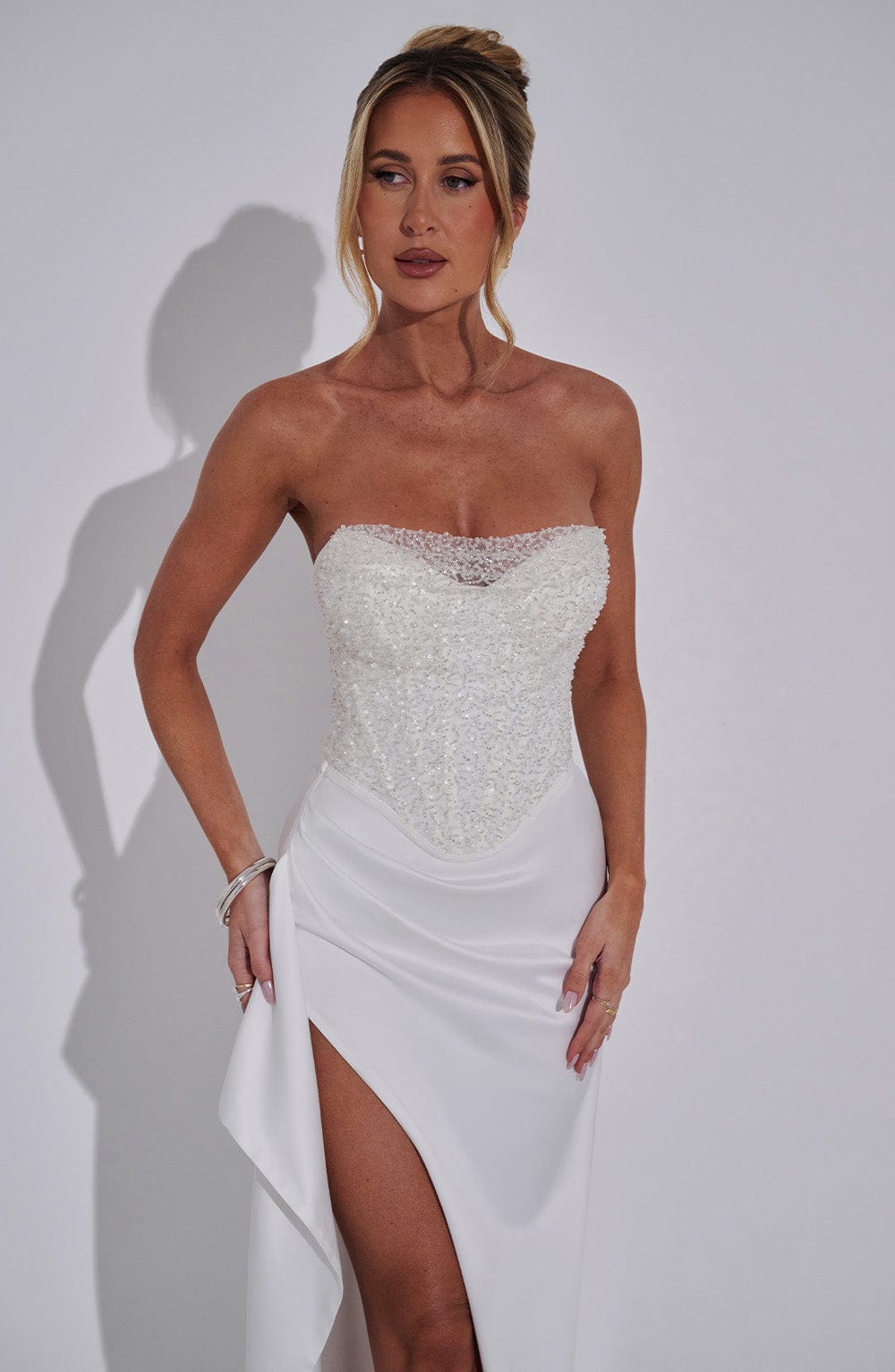 minilena Emrielle Maxi Dress Ivory