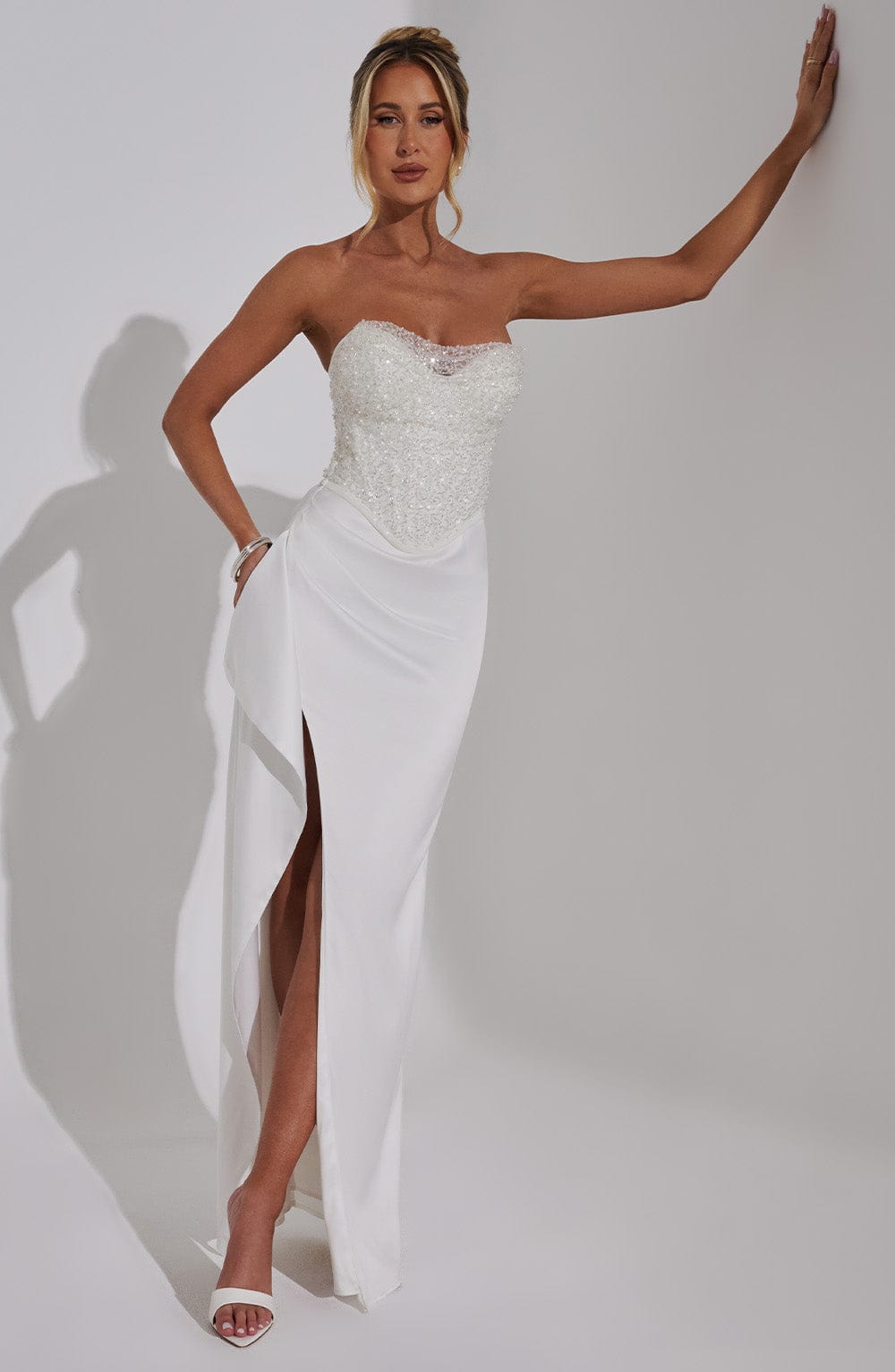 minilena Emrielle Maxi Dress Ivory