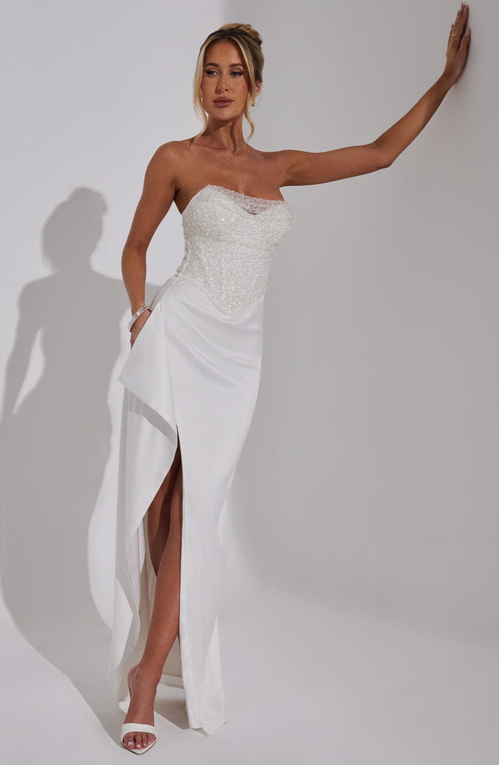 minilena Emrielle Maxi Dress Ivory