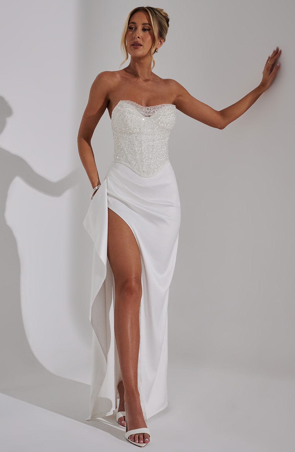 minilena Emrielle Maxi Dress Ivory