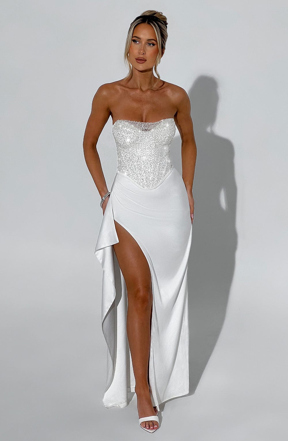 minilena Emrielle Maxi Dress Ivory
