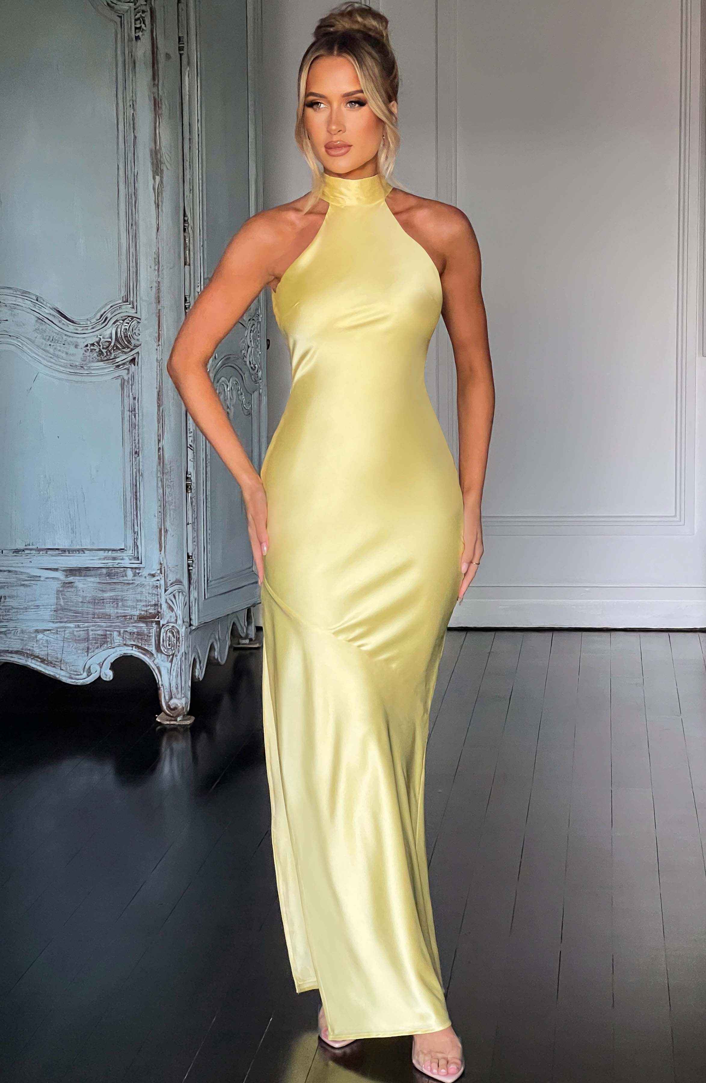minilena Etta Maxi Dress Lemon
