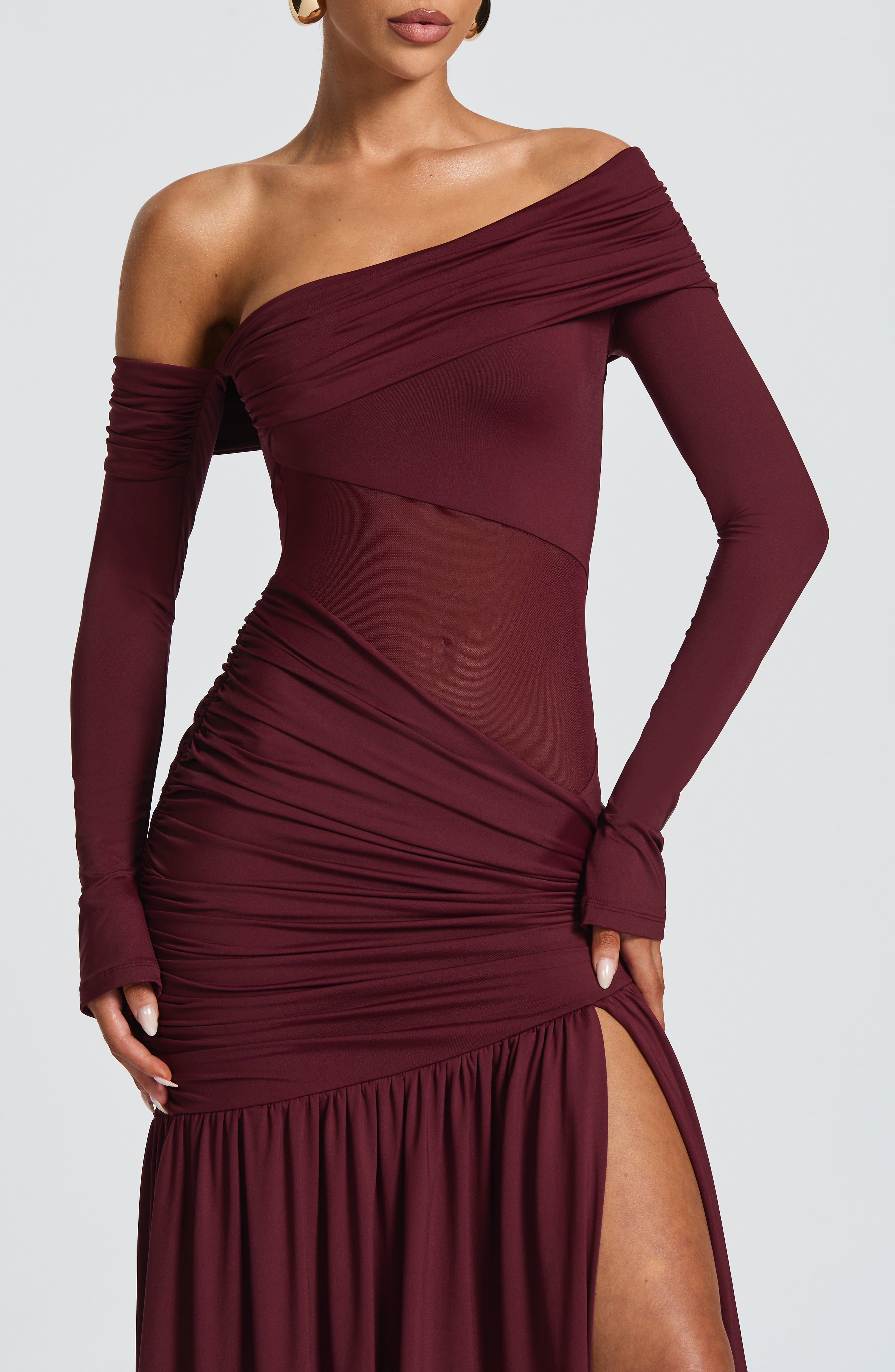 minilena Ettalie Maxi Dress Cherry Lacquer