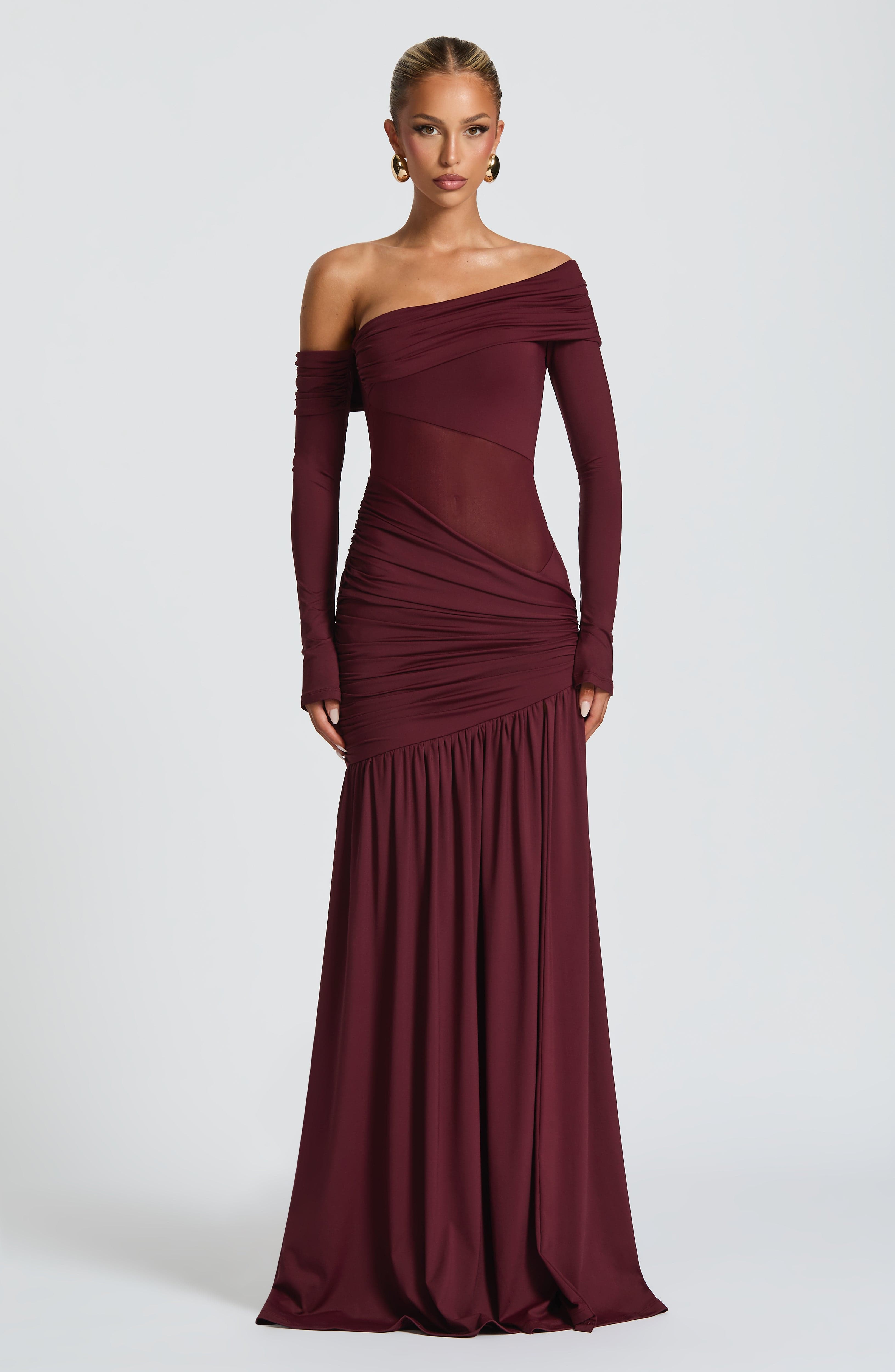 minilena Ettalie Maxi Dress Cherry Lacquer
