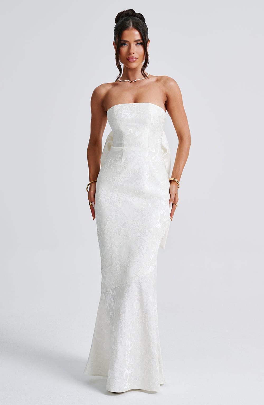 minilena Felicity Maxi Dress Ivory