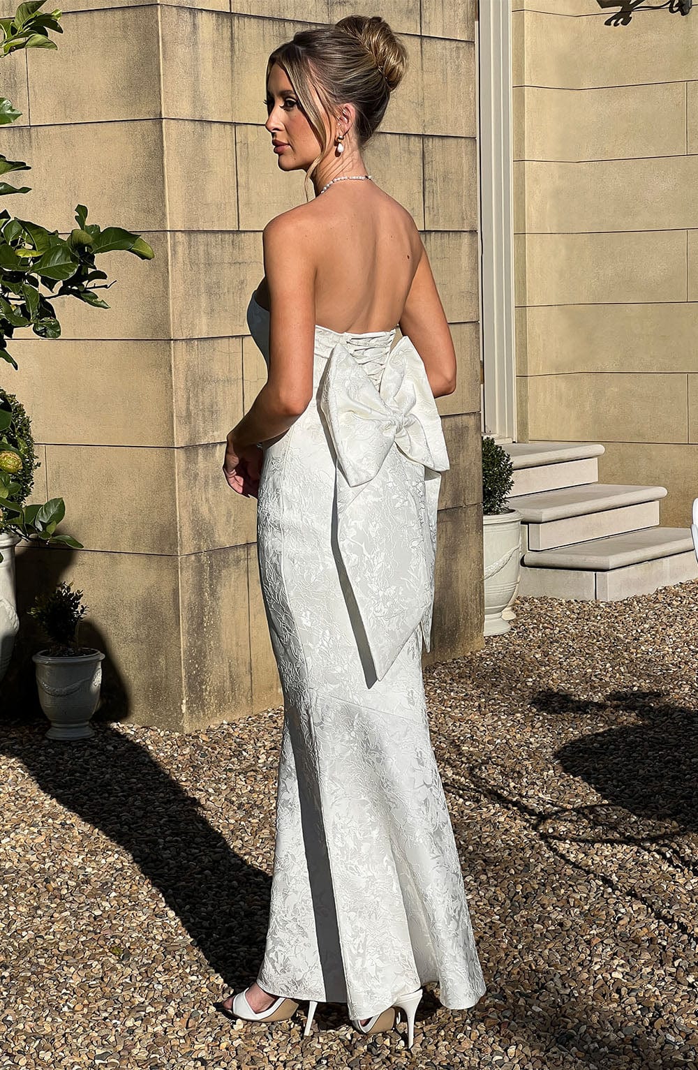minilena Felicity Maxi Dress Ivory