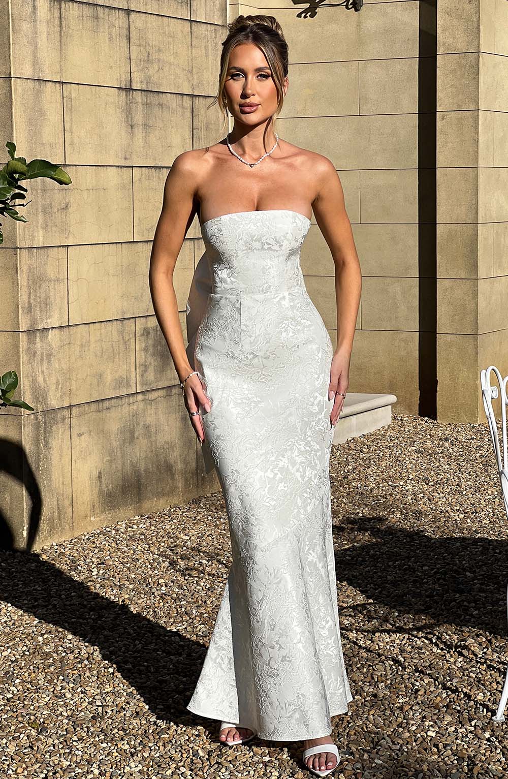minilena Felicity Maxi Dress Ivory