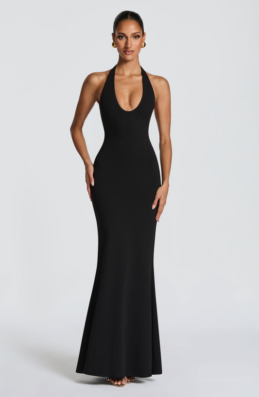minilena Fern Maxi Dress Black