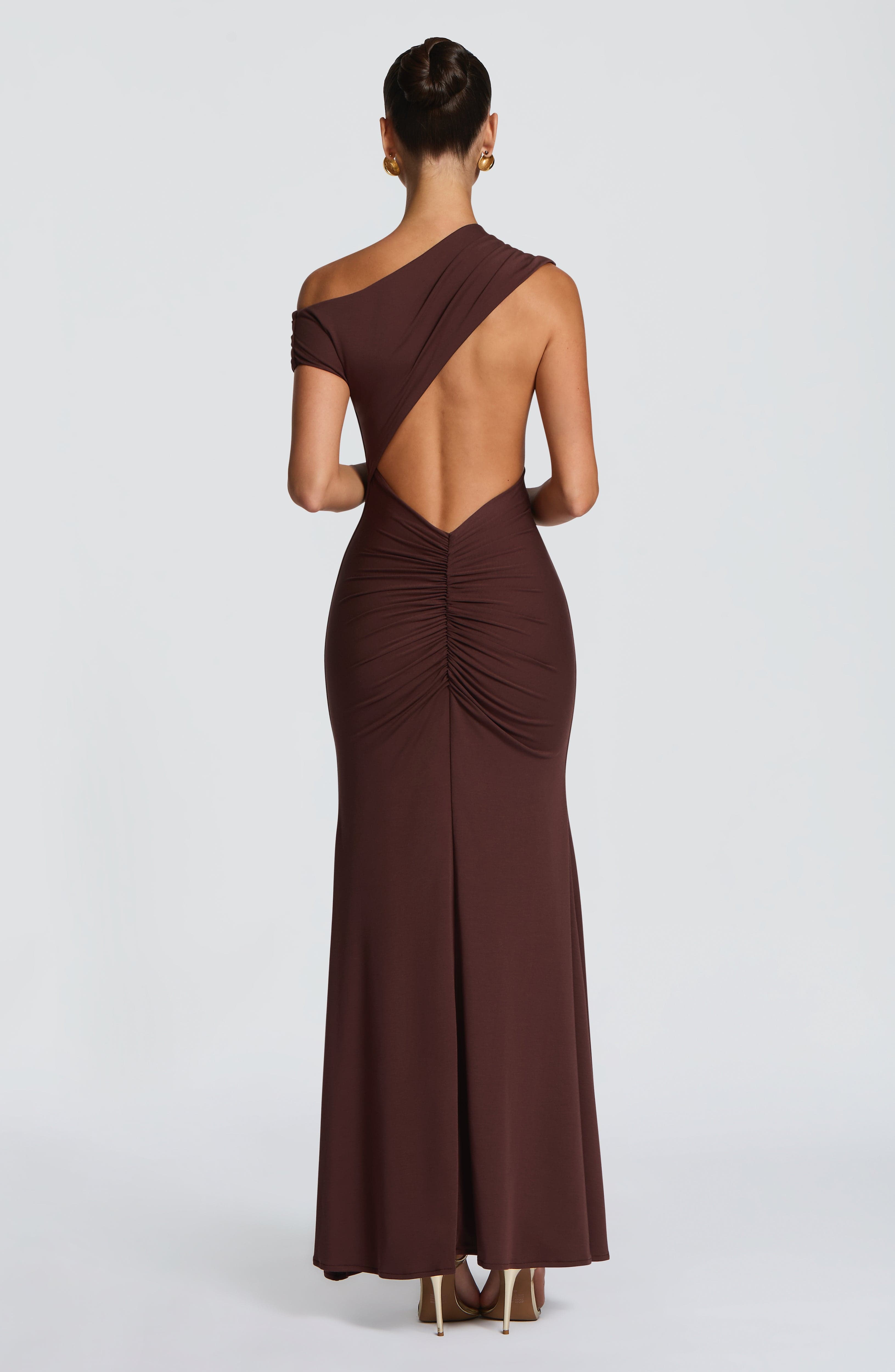 minilena Fiora Maxi Dress Plum Brown