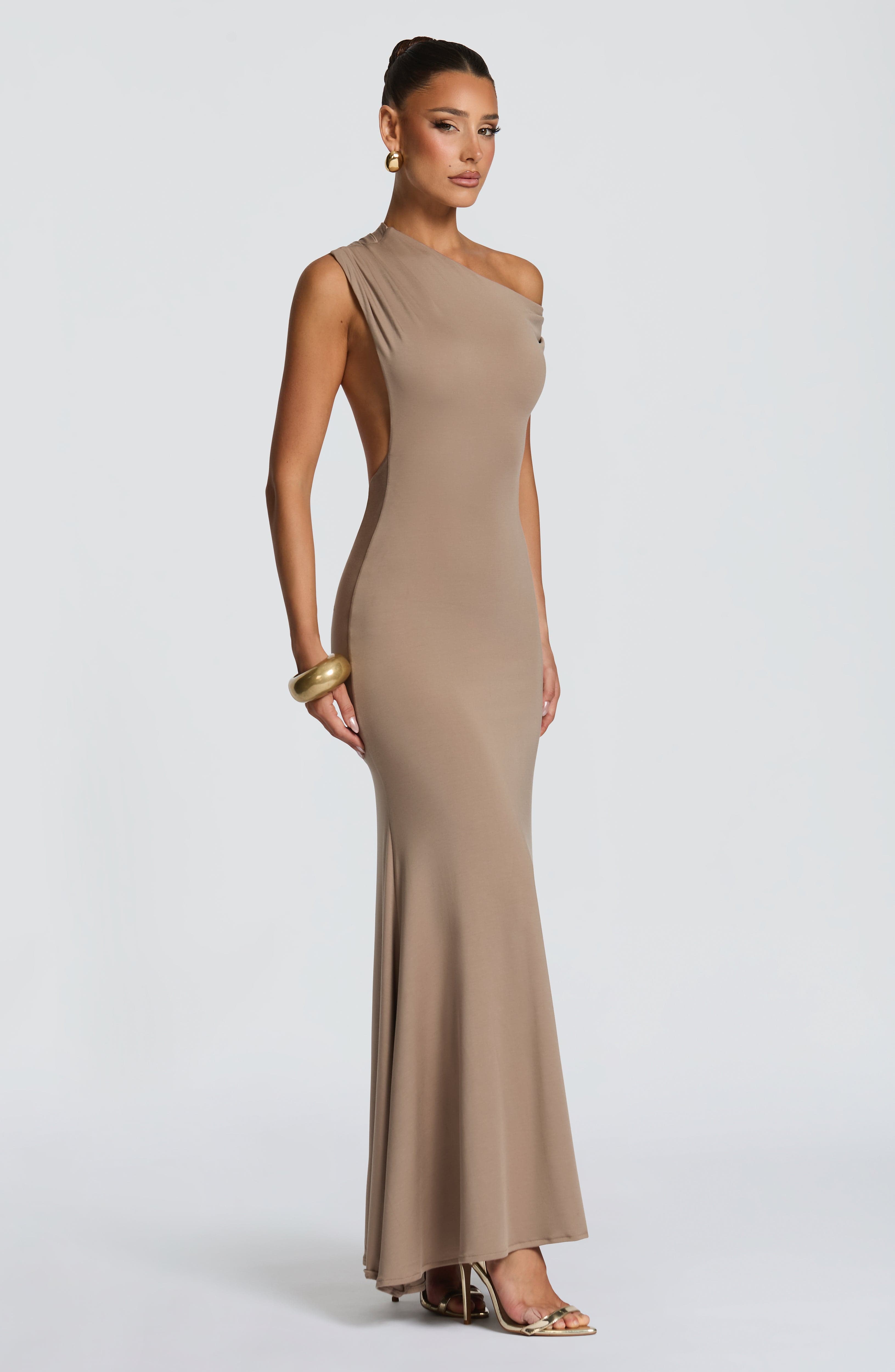 minilena Fiora Maxi Dress Stone