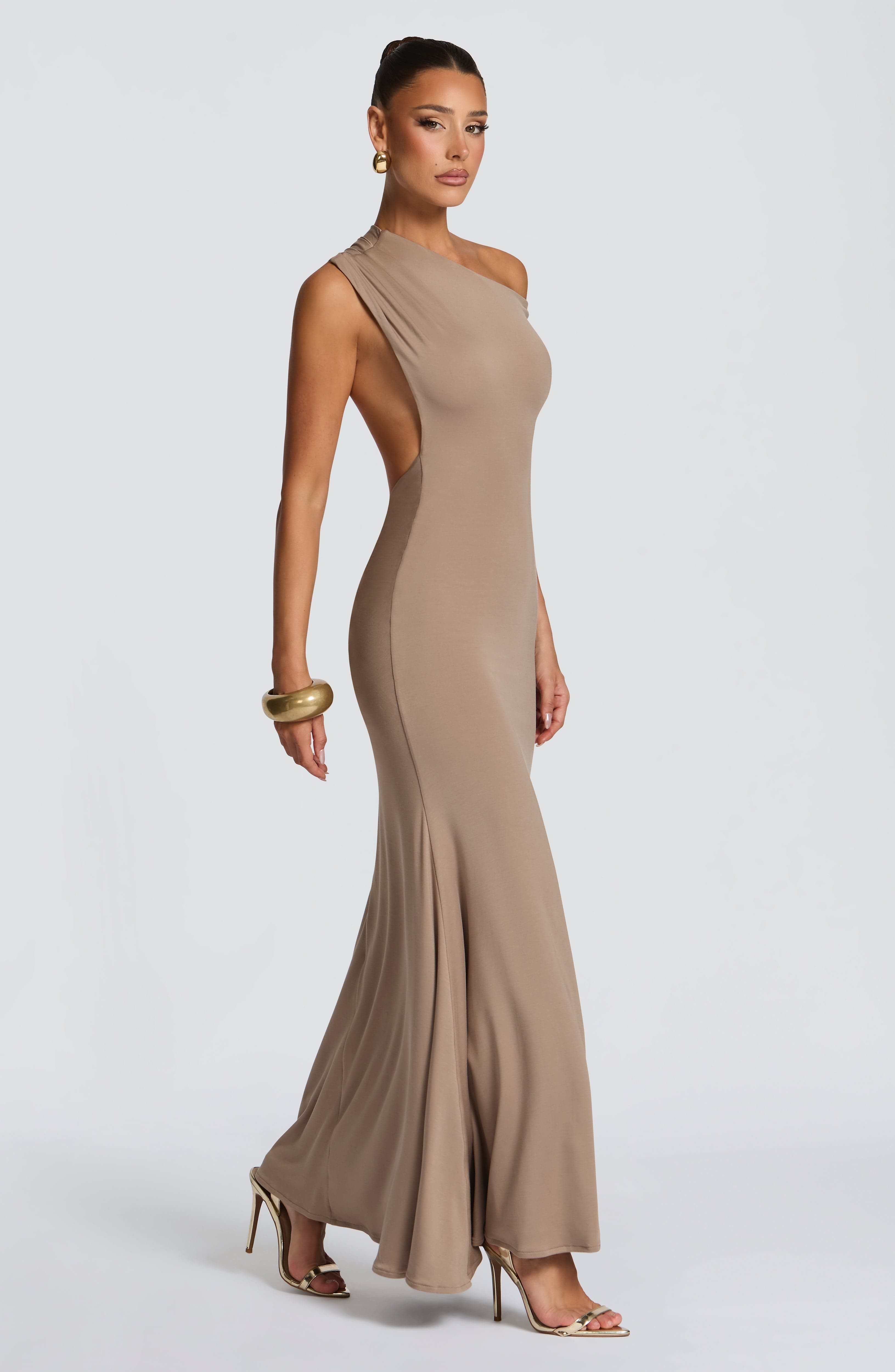 minilena Fiora Maxi Dress Stone