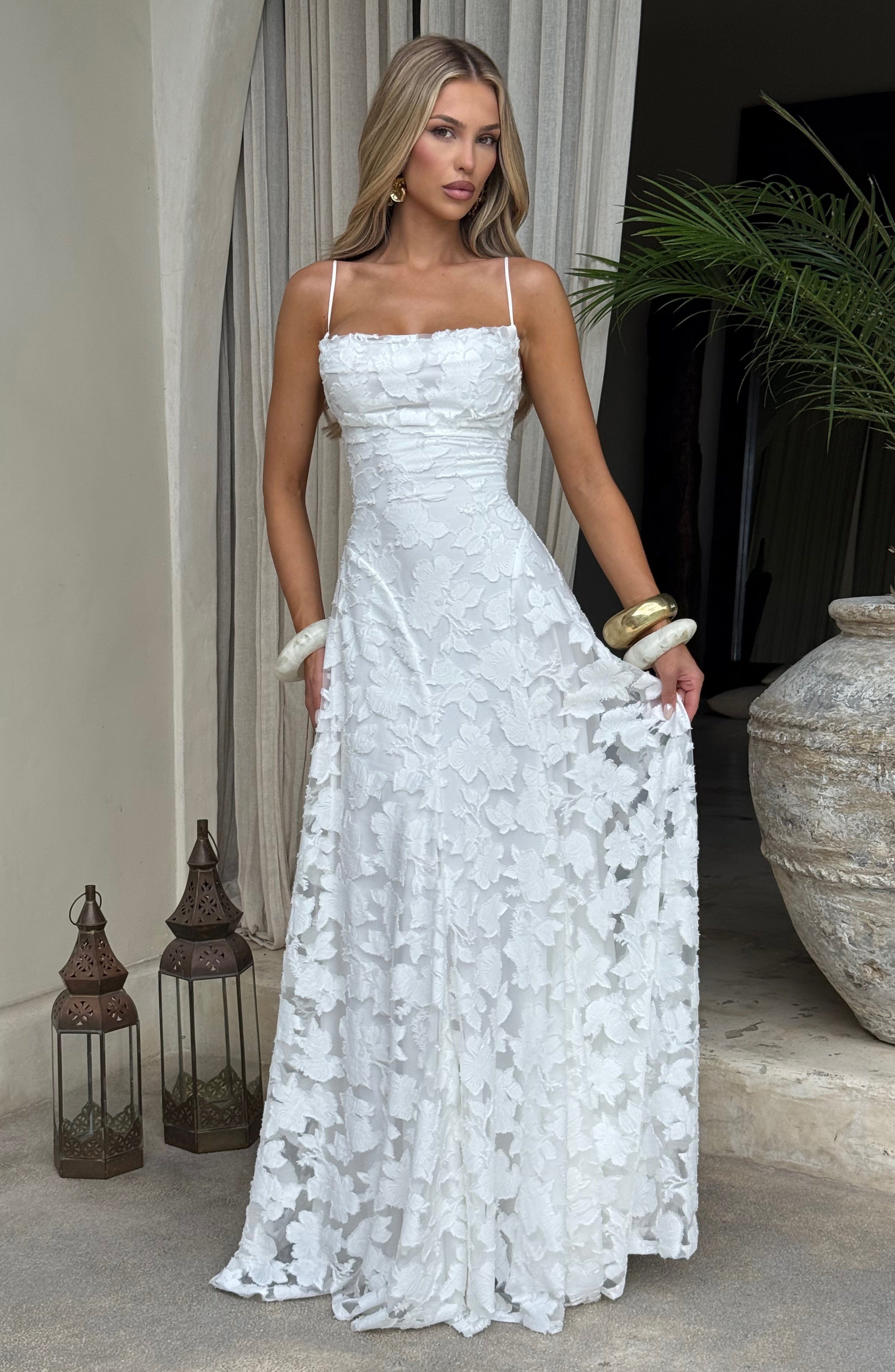 minilena Francis Maxi Dress Ivory