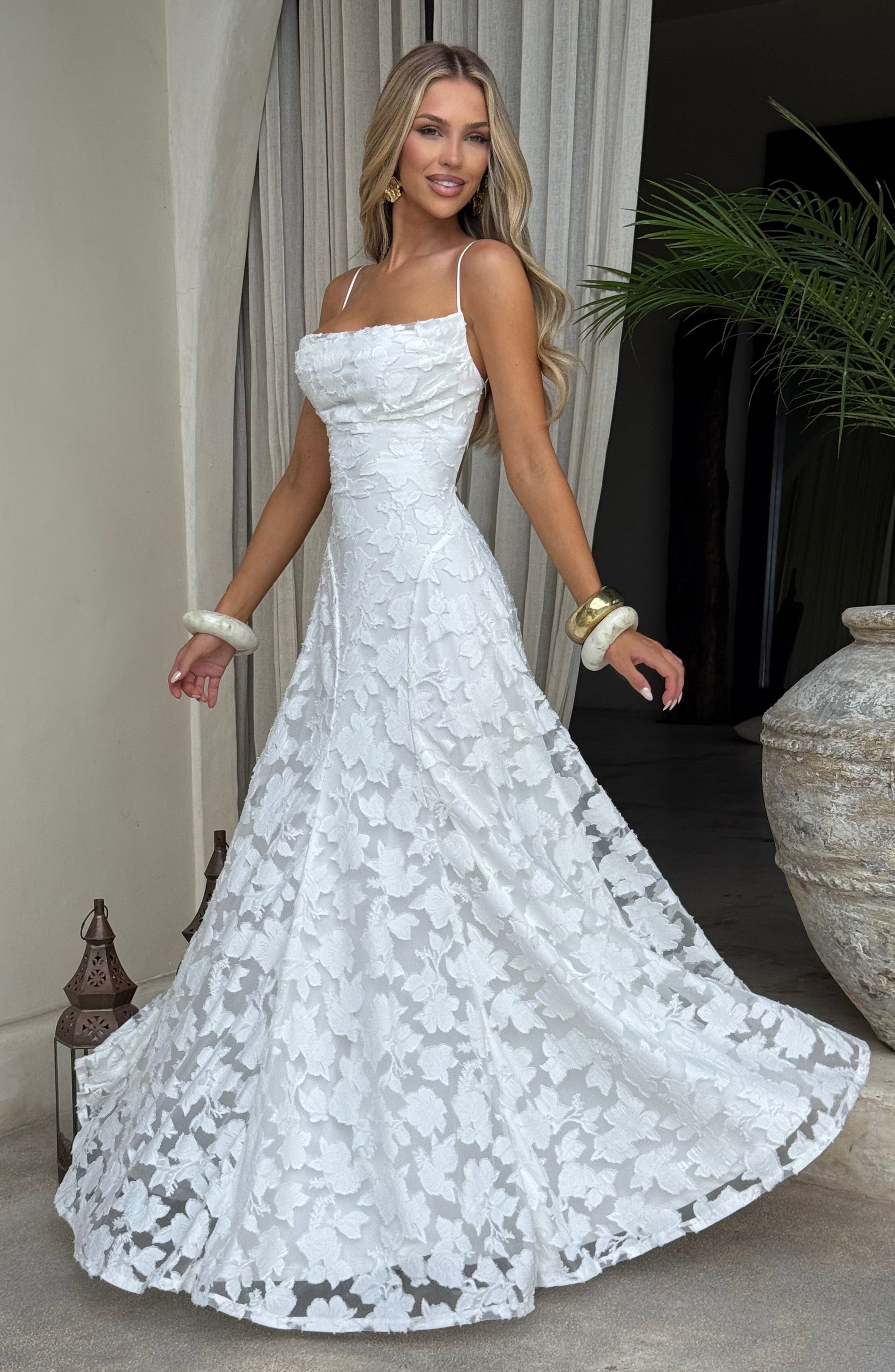minilena Francis Maxi Dress Ivory