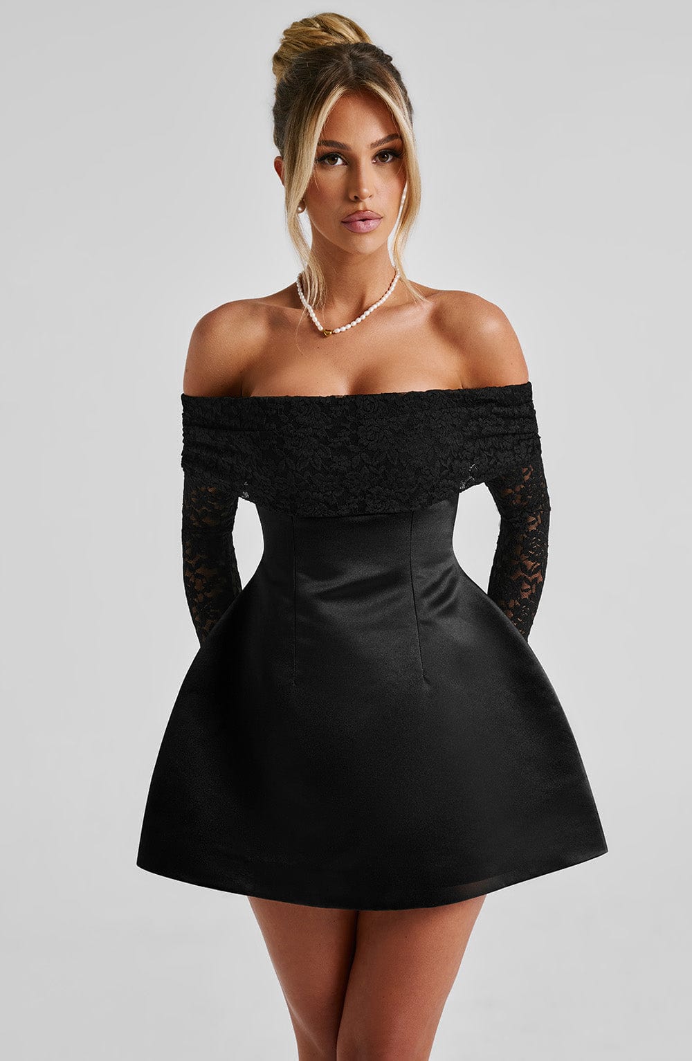 minilena Georgianna Mini Dress Black