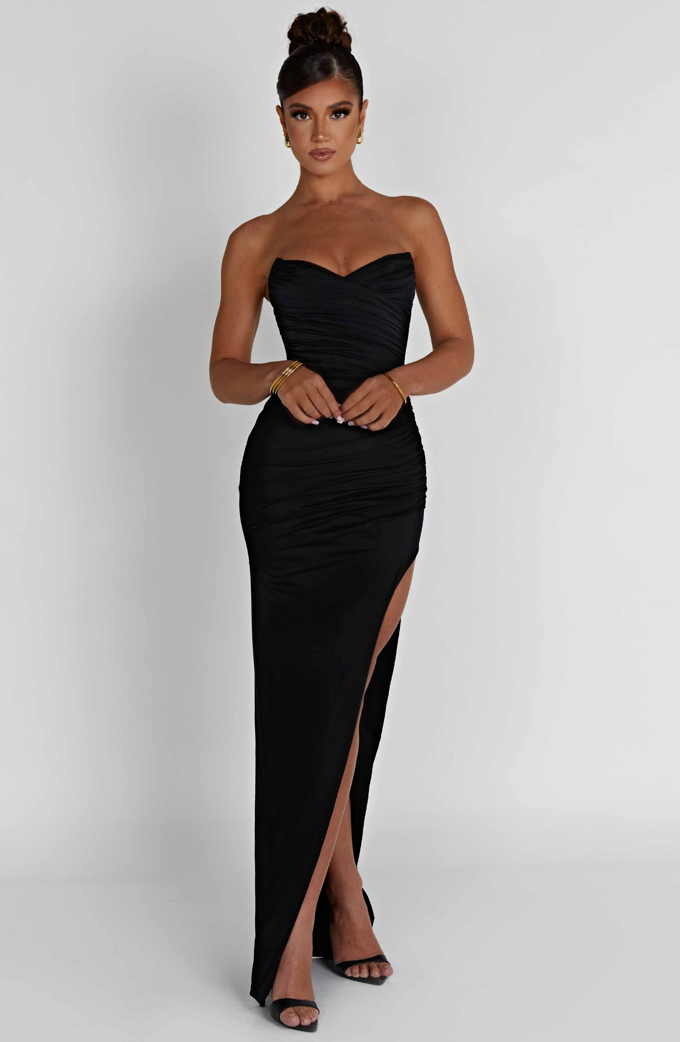 minilena Giovanna Maxi Dress Black