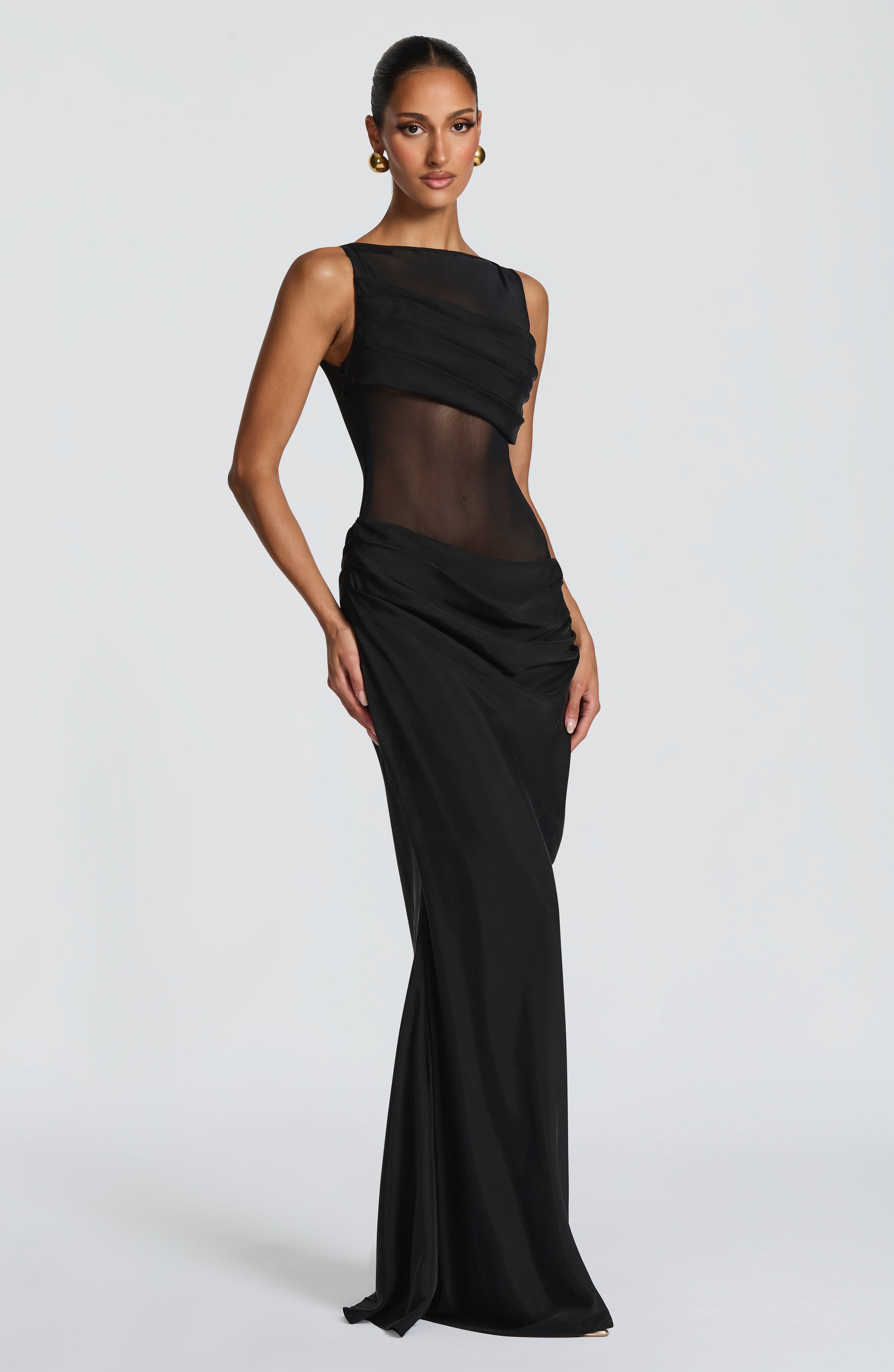minilena Gracelyn Maxi Dress Black