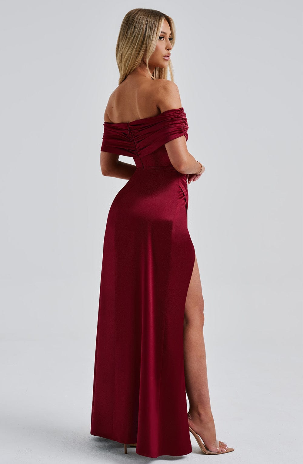 minilena Gwendolyn Maxi Dress Burgundy