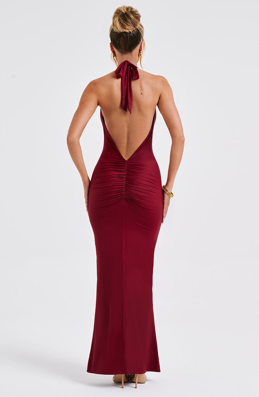 minilena Harmonia Maxi Dress Burgundy