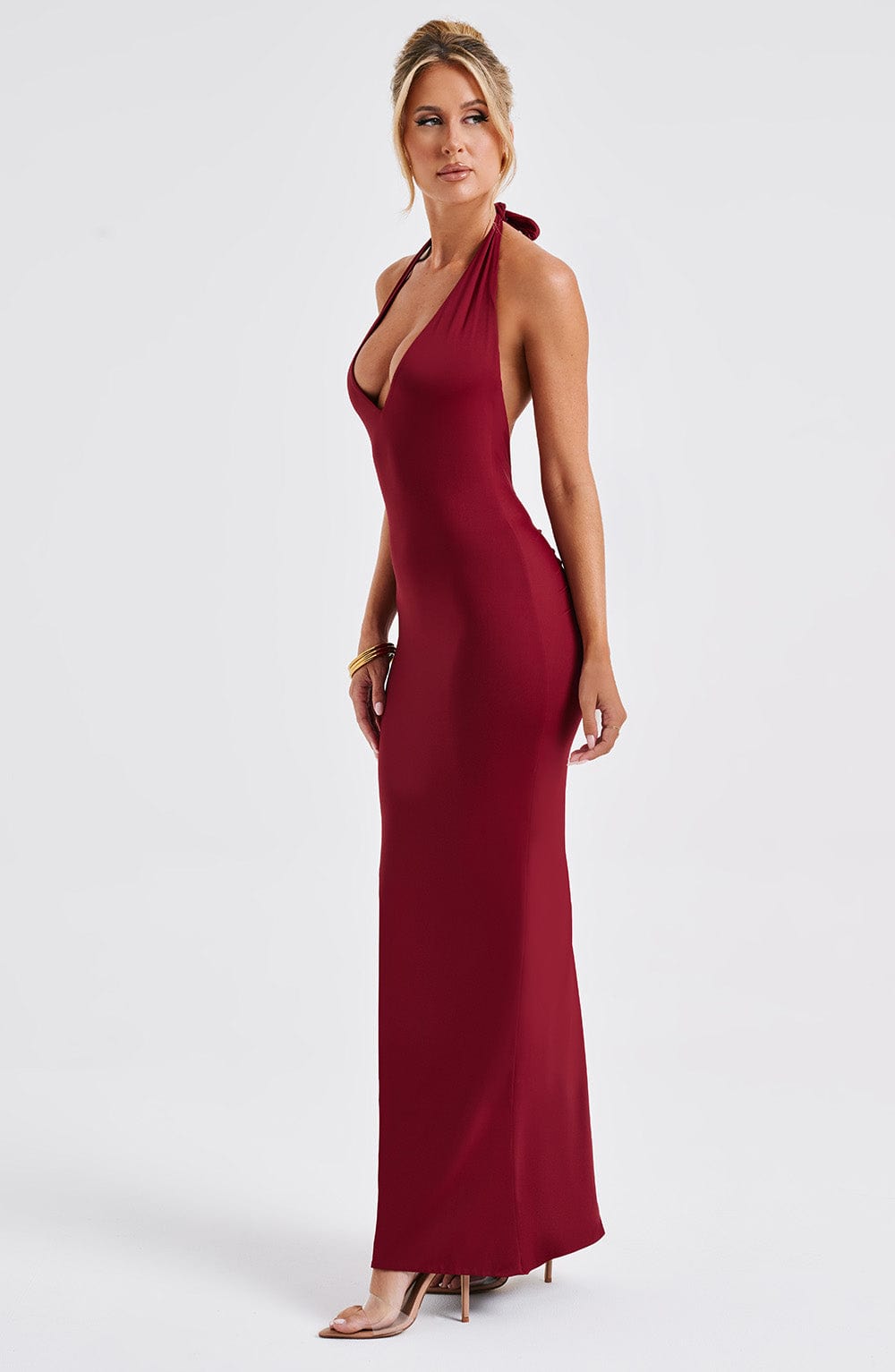 minilena Harmonia Maxi Dress Burgundy