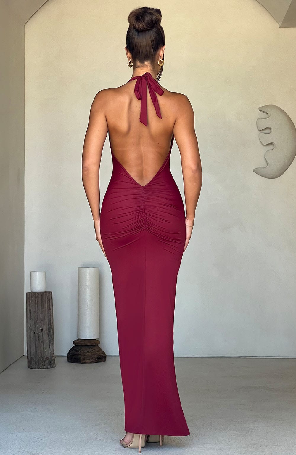 minilena Harmonia Maxi Dress Burgundy