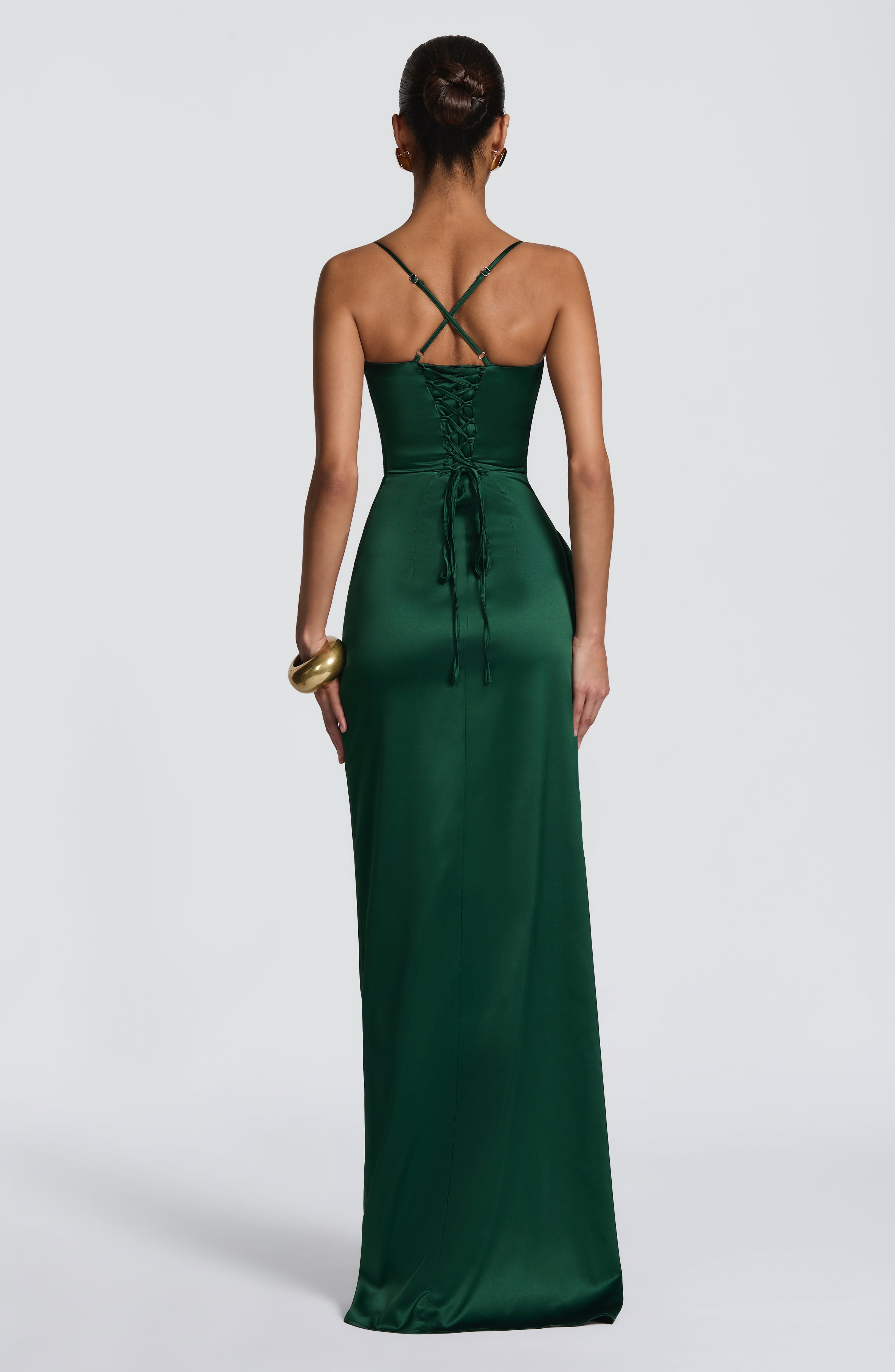 minilena Helen Maxi Dress Emerald