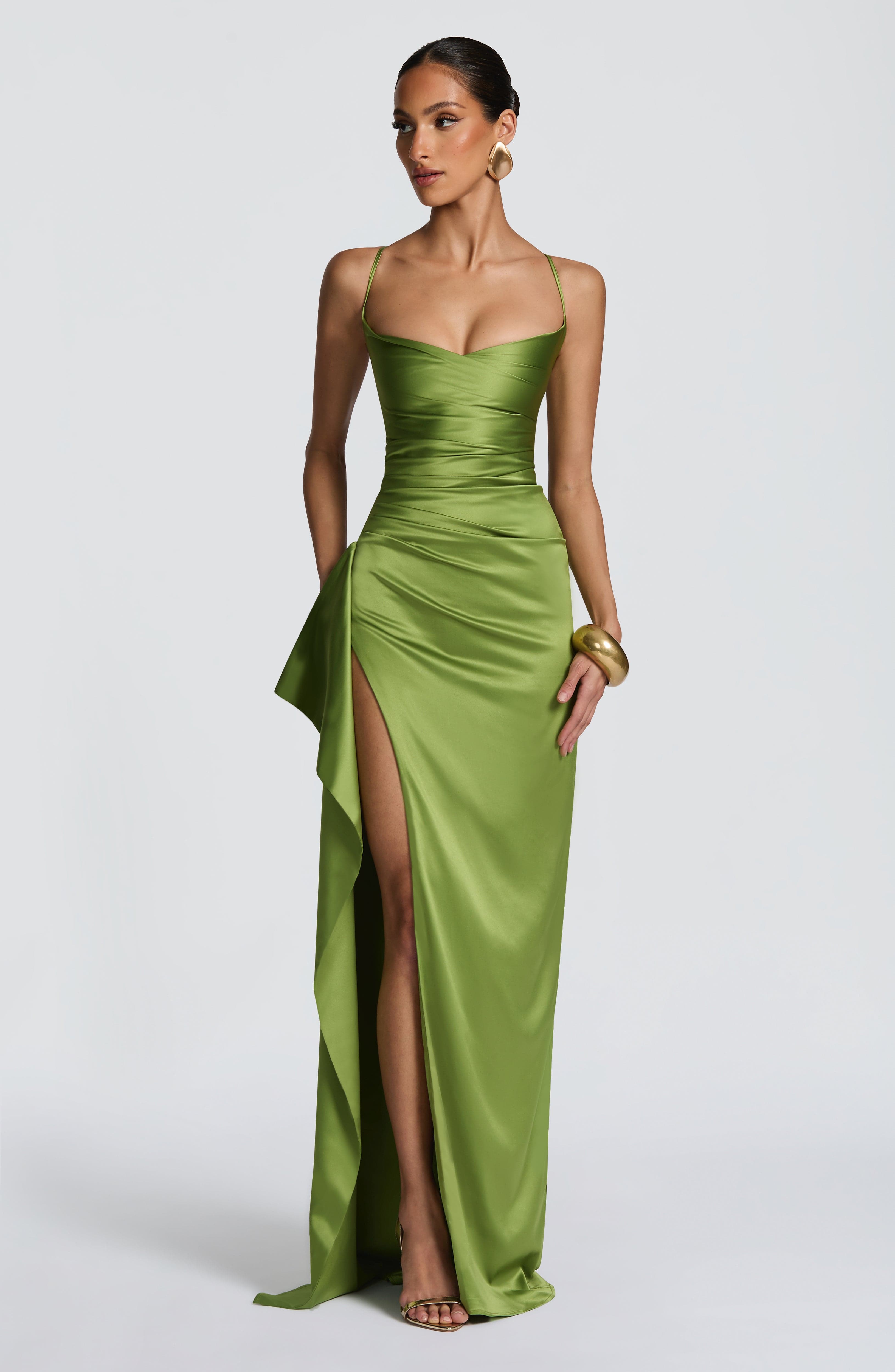 minilena Helen Maxi Dress Olive