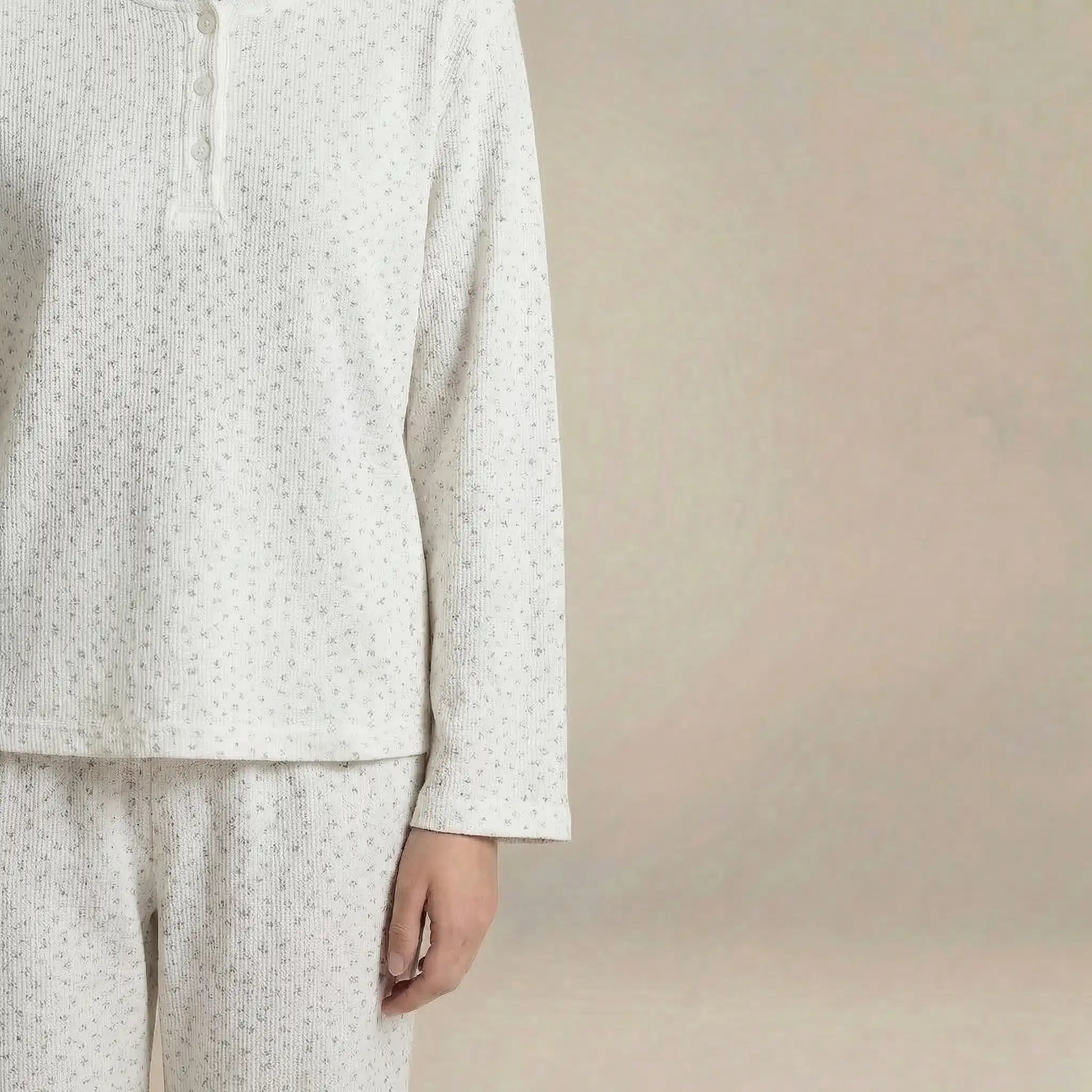 minilena Waffle Dot Pyjama Set