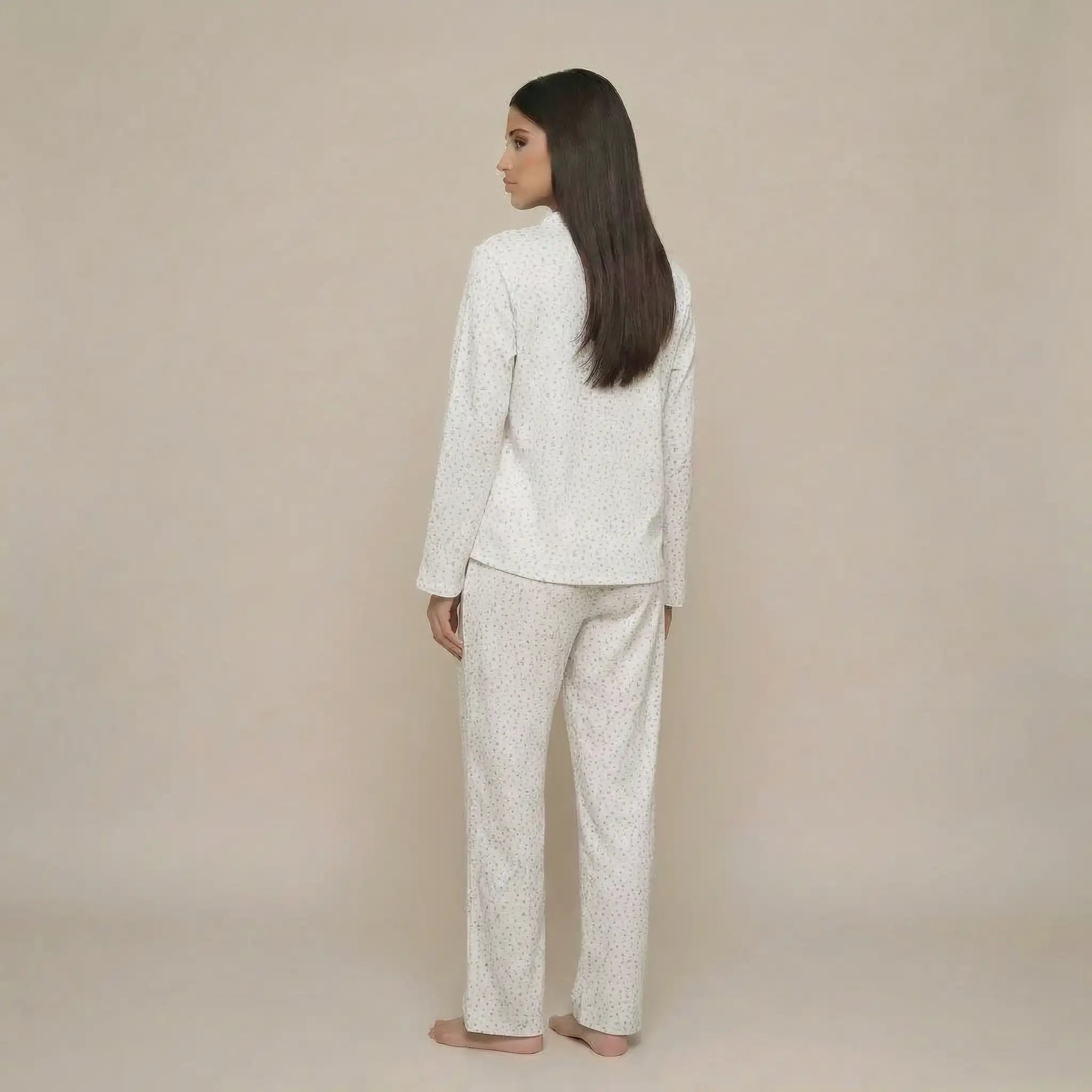 minilena Waffle Dot Pyjama Set