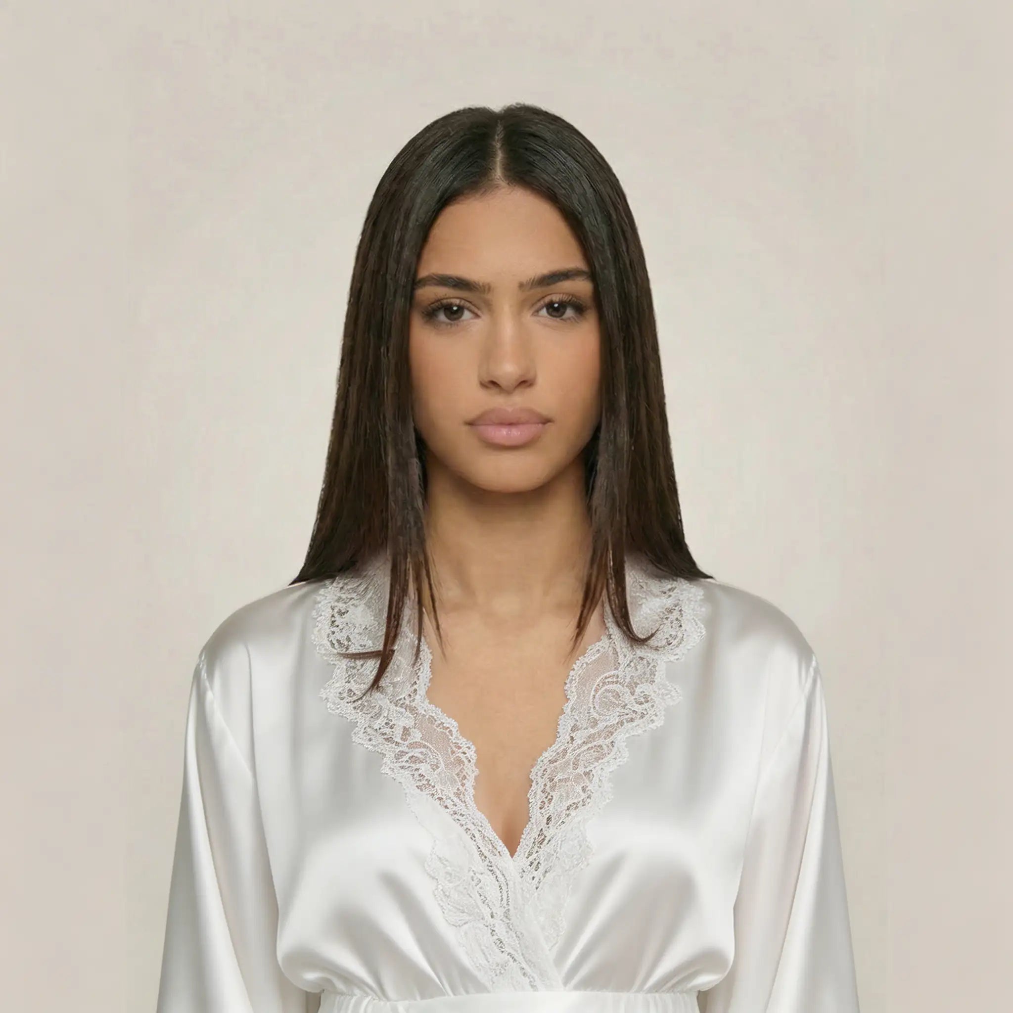 minilena Satin Long Robe