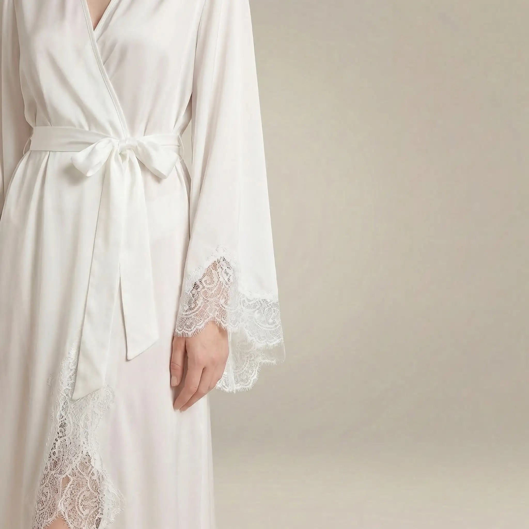 minilena Satin Long Robe