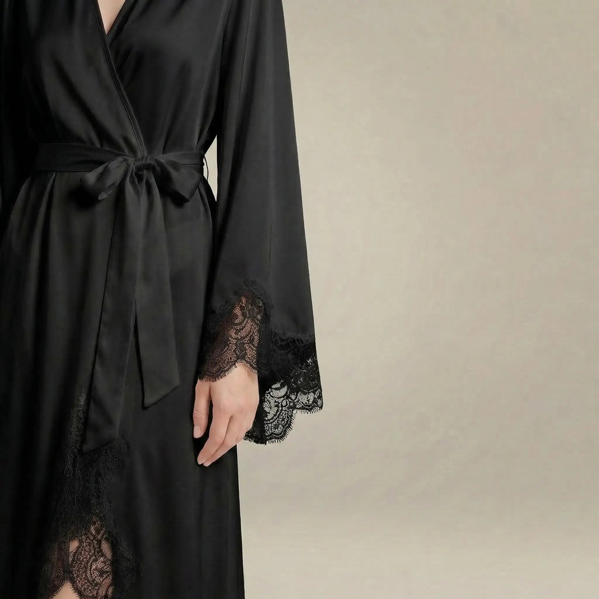 minilena Satin Long Robe