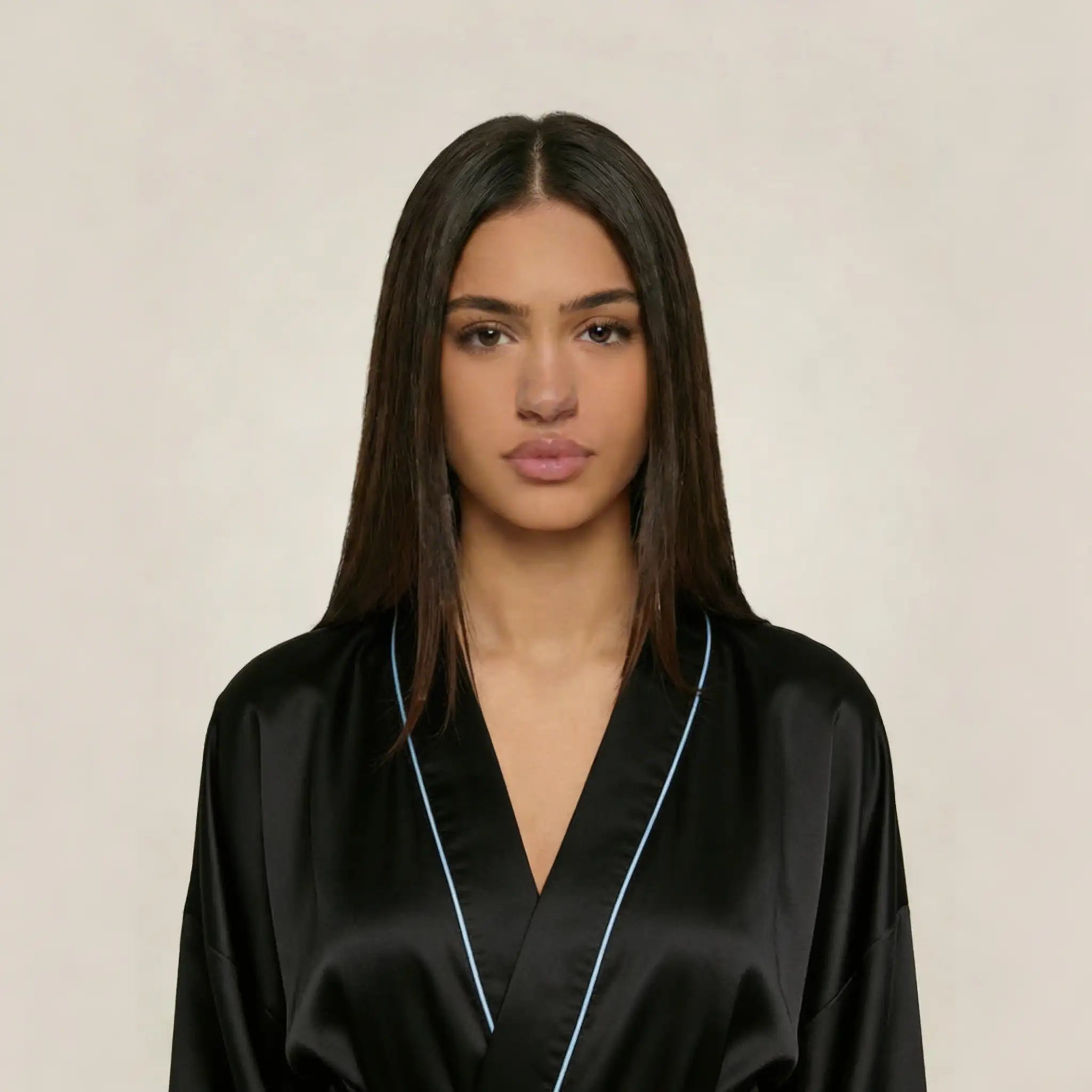 minilena Lace Trim Robe