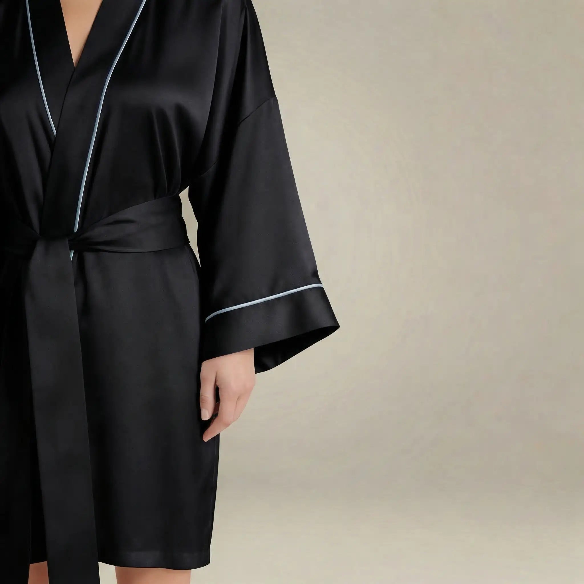 minilena Lace Trim Robe