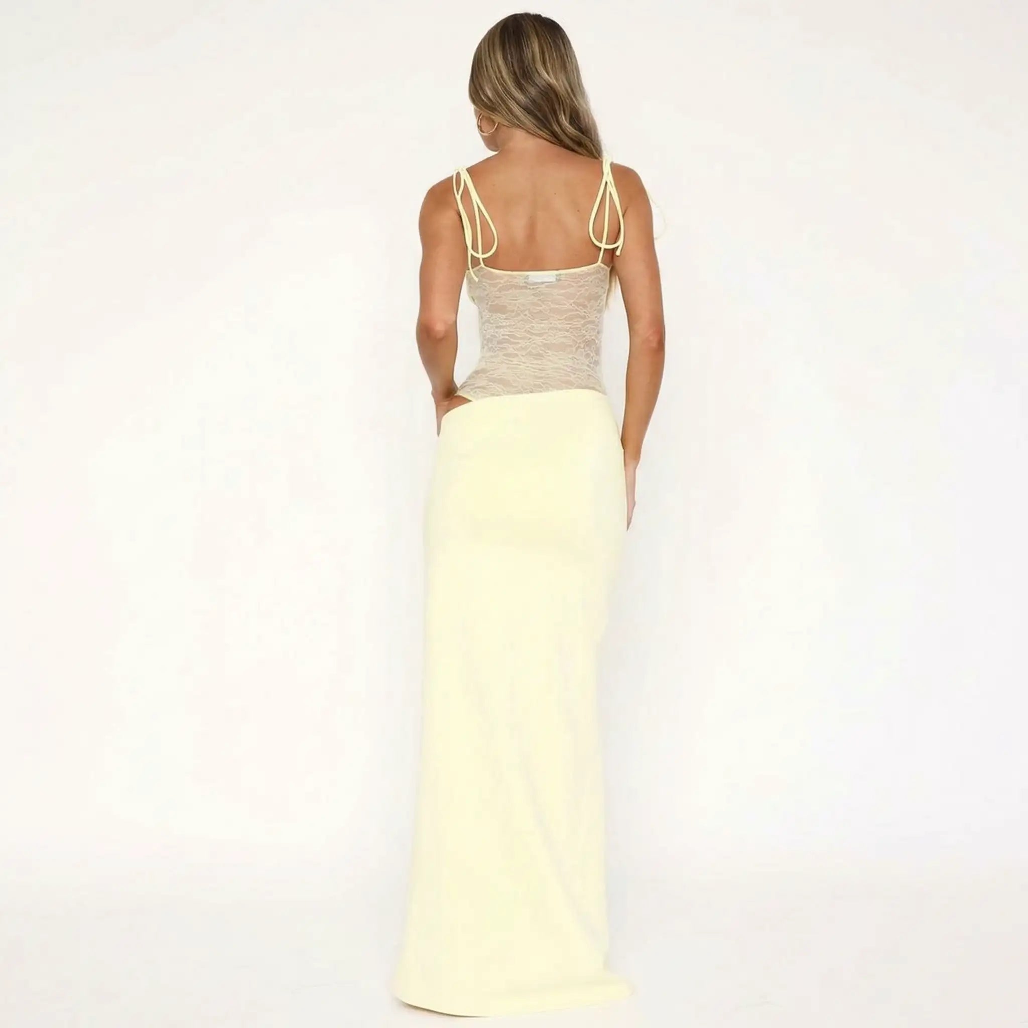 minilena Emilia Lace Maxi Dress