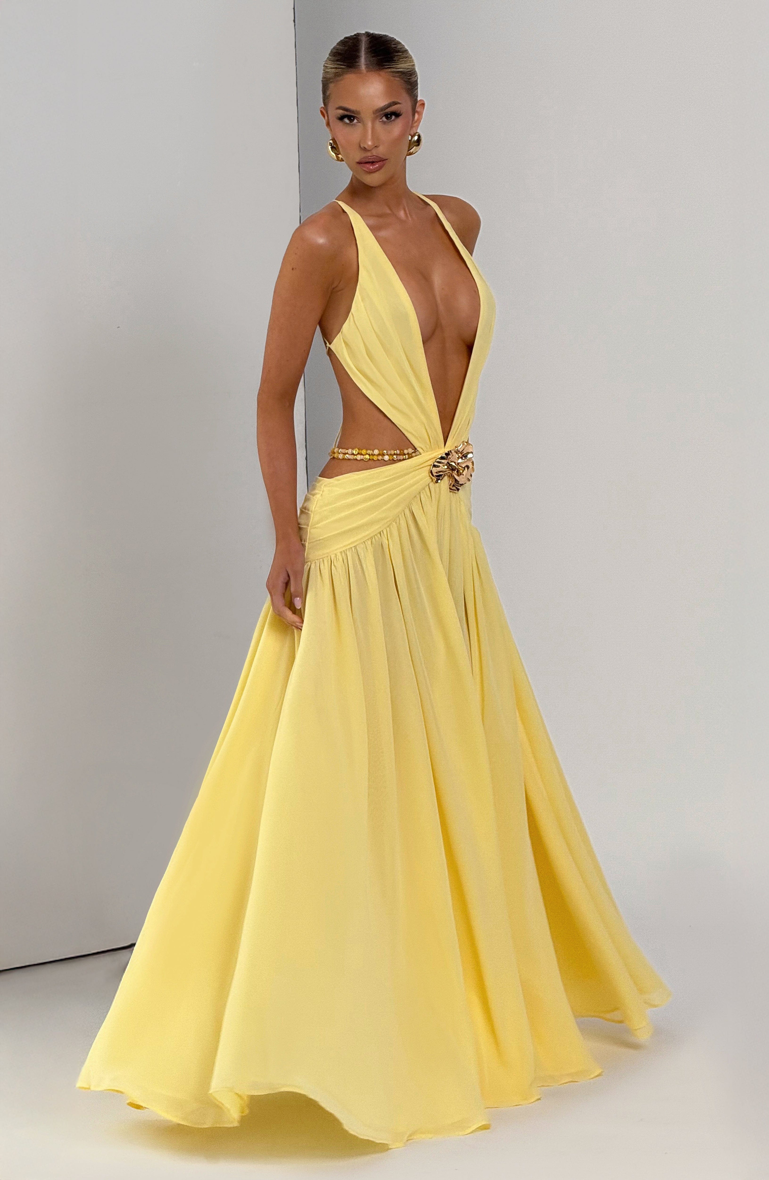 minilena Indianna Maxi Dress Lemon