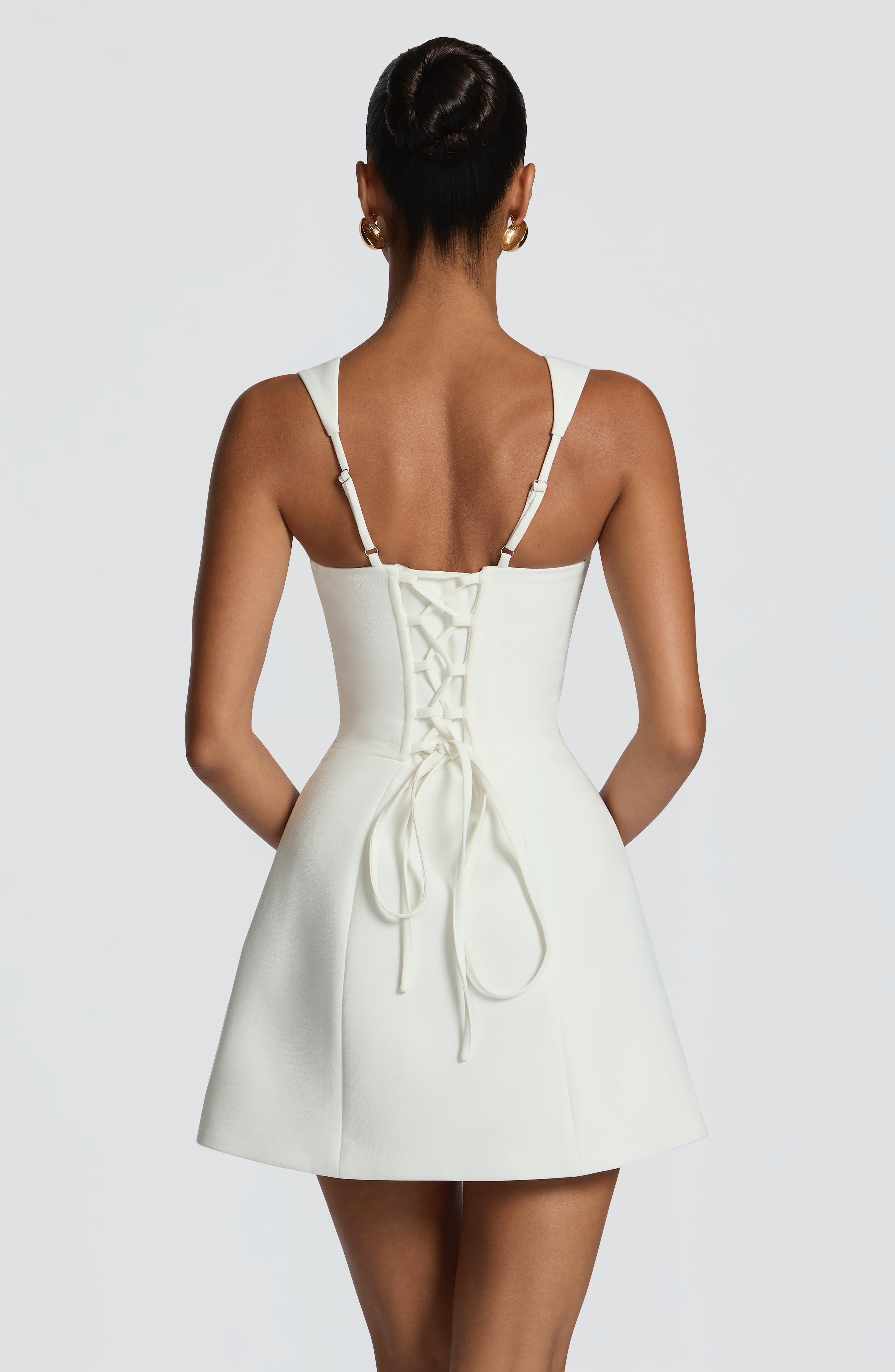 minilena Iona Mini Dress Ivory