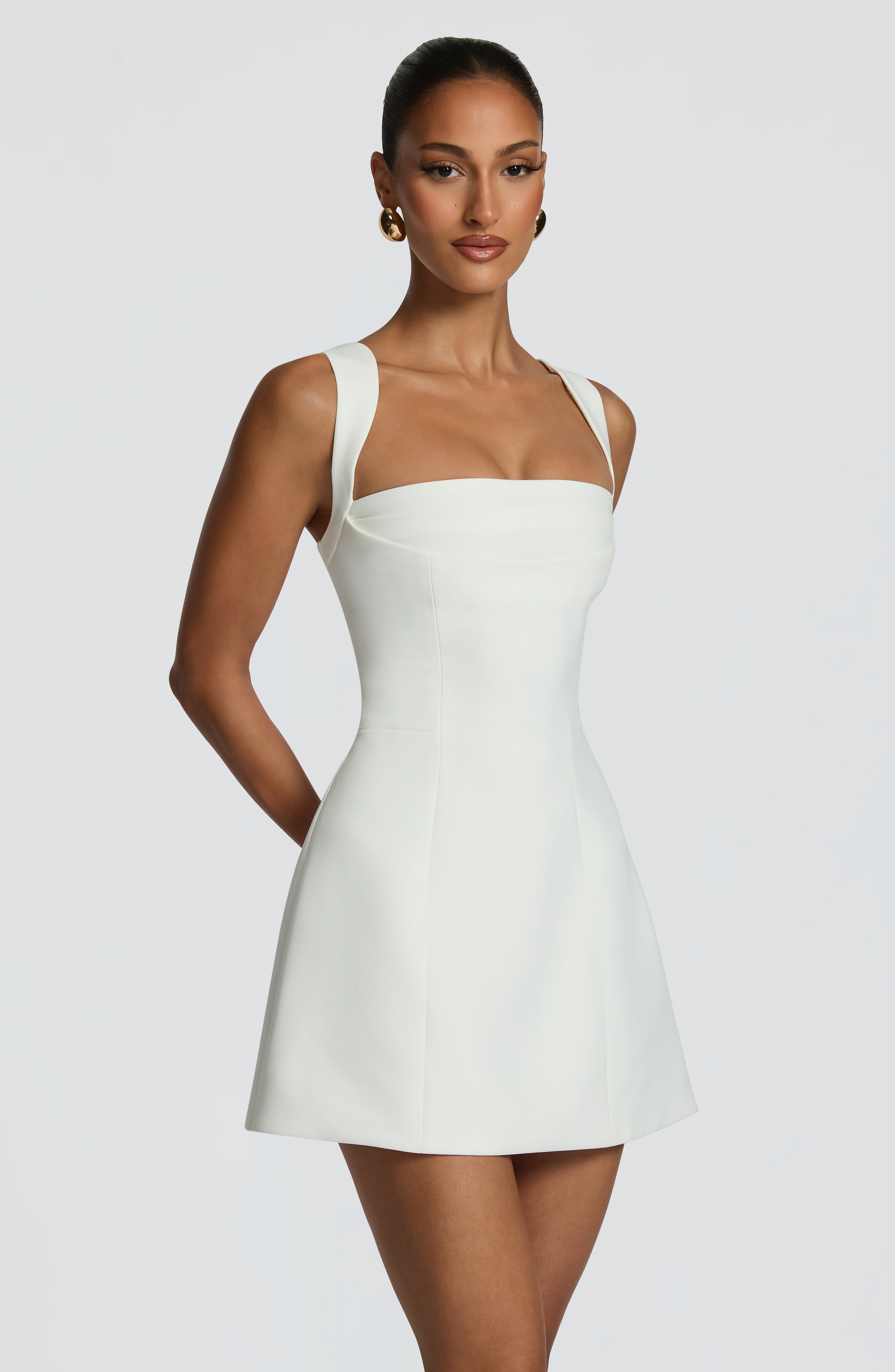 minilena Iona Mini Dress Ivory