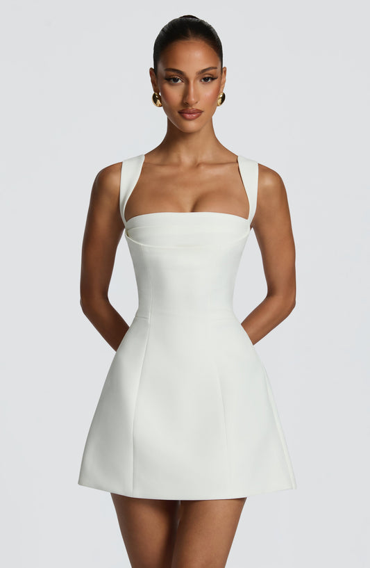 minilena Iona Mini Dress Ivory