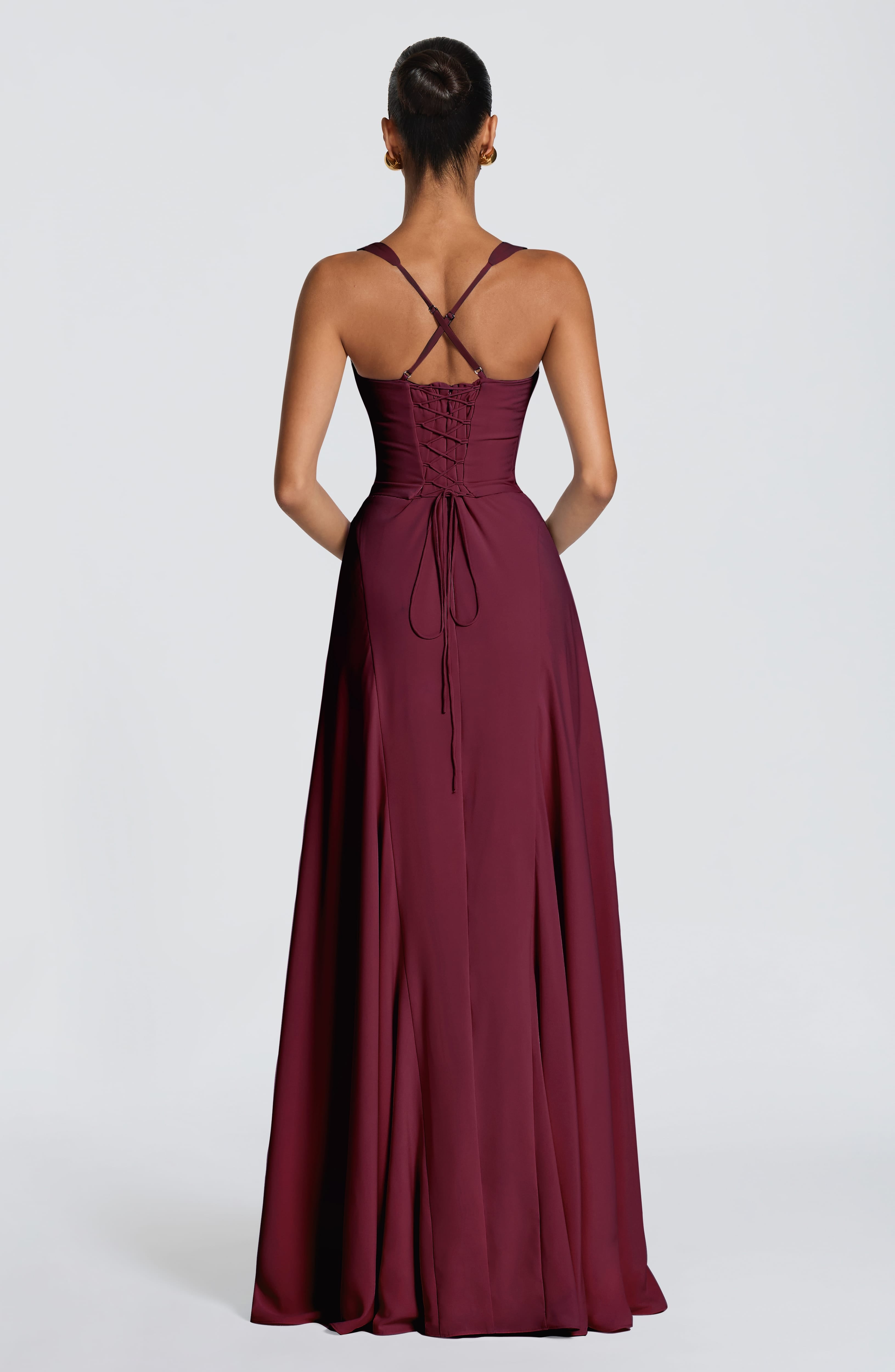 minilena Irie Maxi Dress Cherry Lacquer