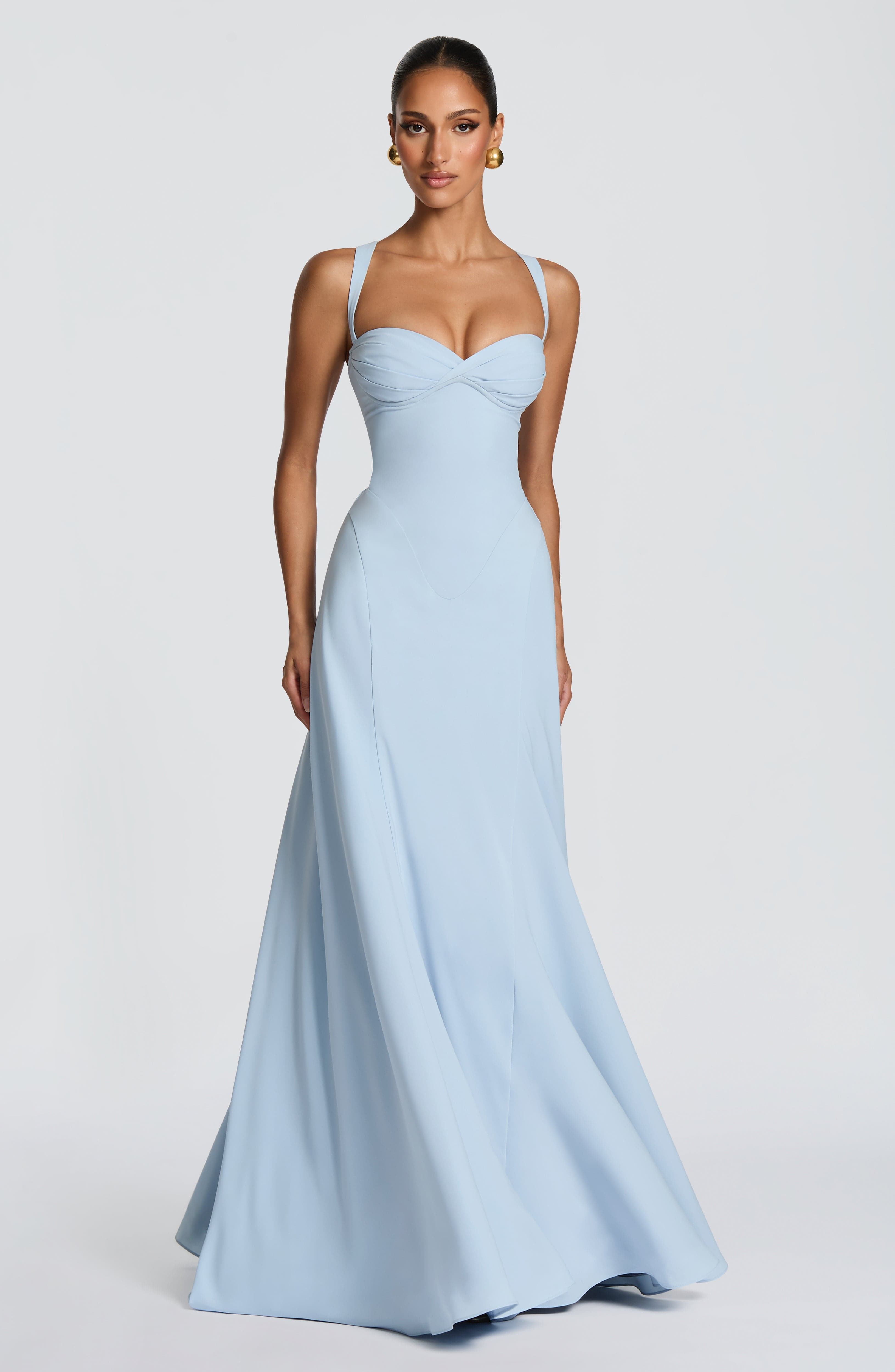 minilena Irie Maxi Dress Glacier Blue