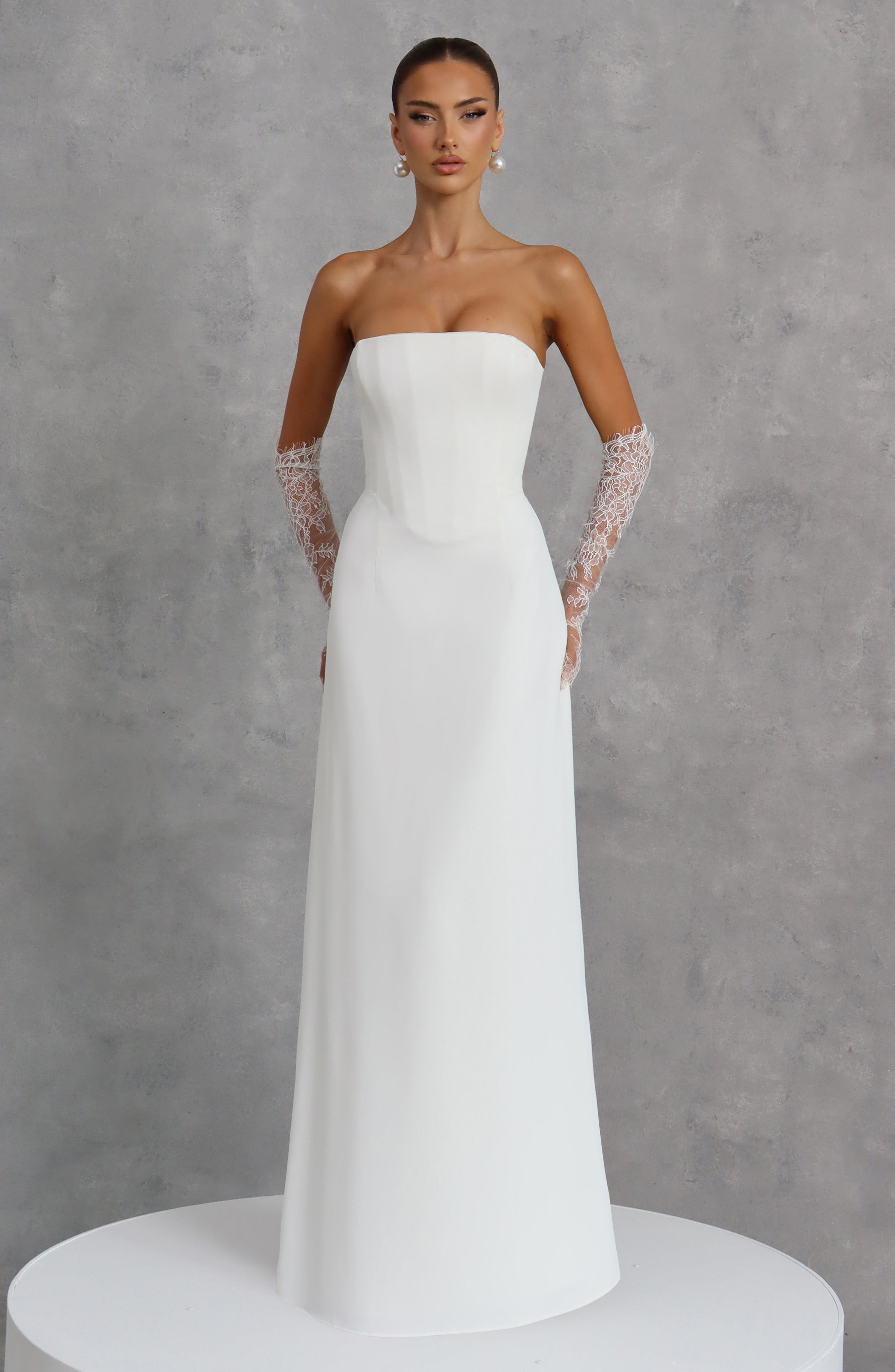 minilena Irmina Maxi Dress Ivory