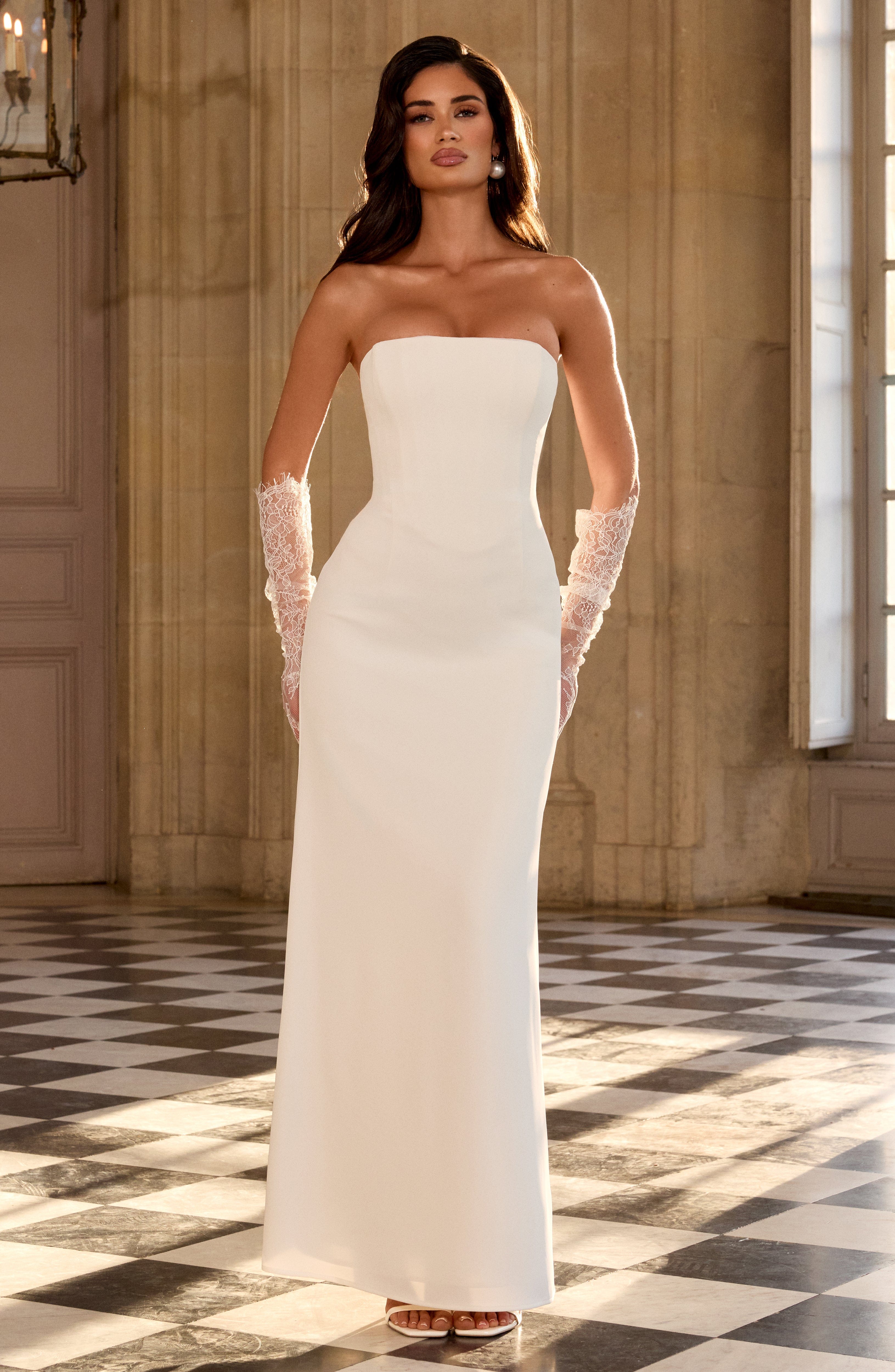 minilena Irmina Maxi Dress Ivory