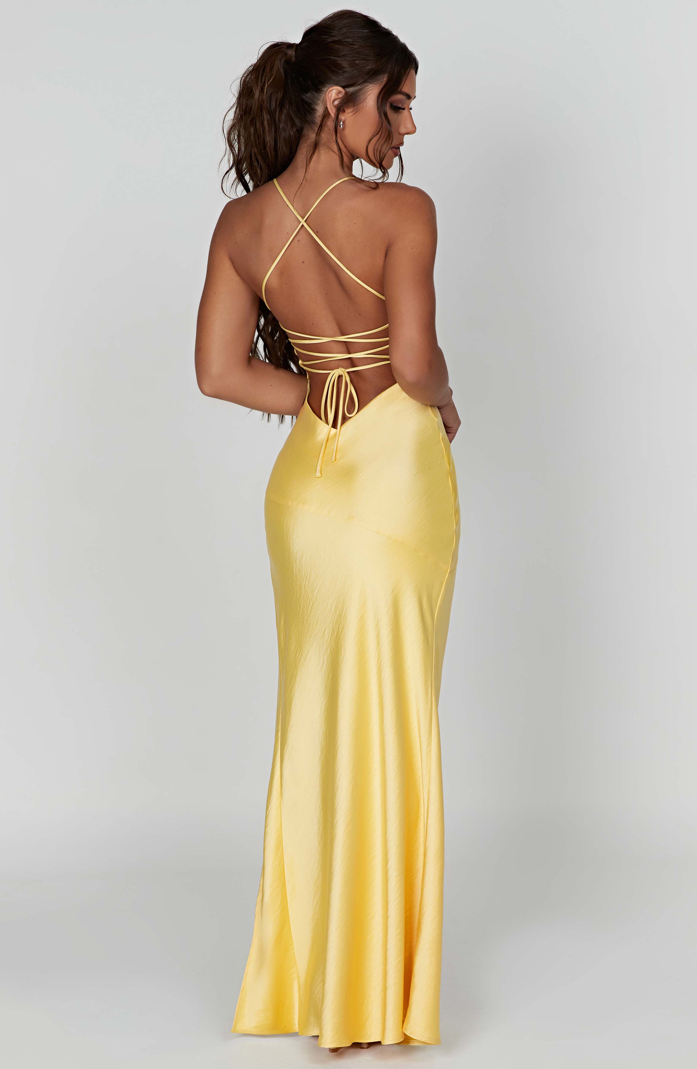 minilena Isobel Maxi Dress Lemon